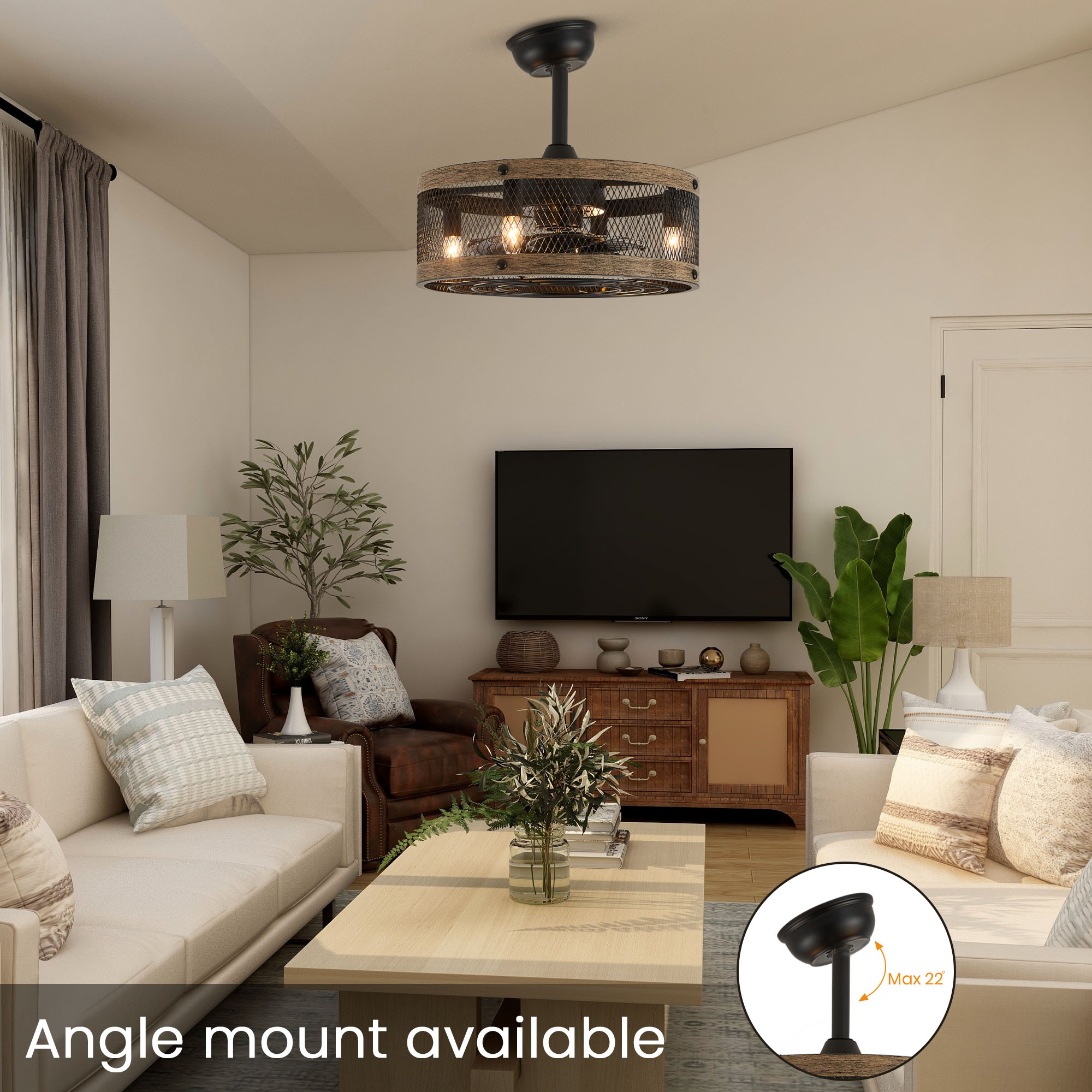 Antoine LSBD-38 Ceiling-Fans - View #2