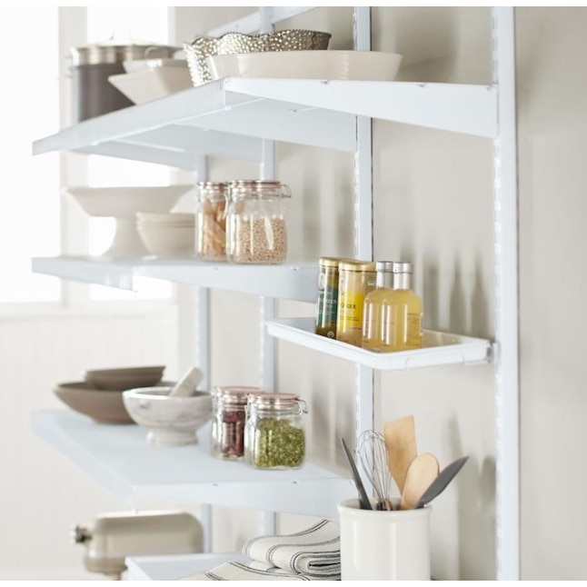 Rubbermaid FastTrack White Shelving Upright (Common:  x  x  1-in; Actual:  x  x 1-in) in the Wire Closet Hardware  department at 