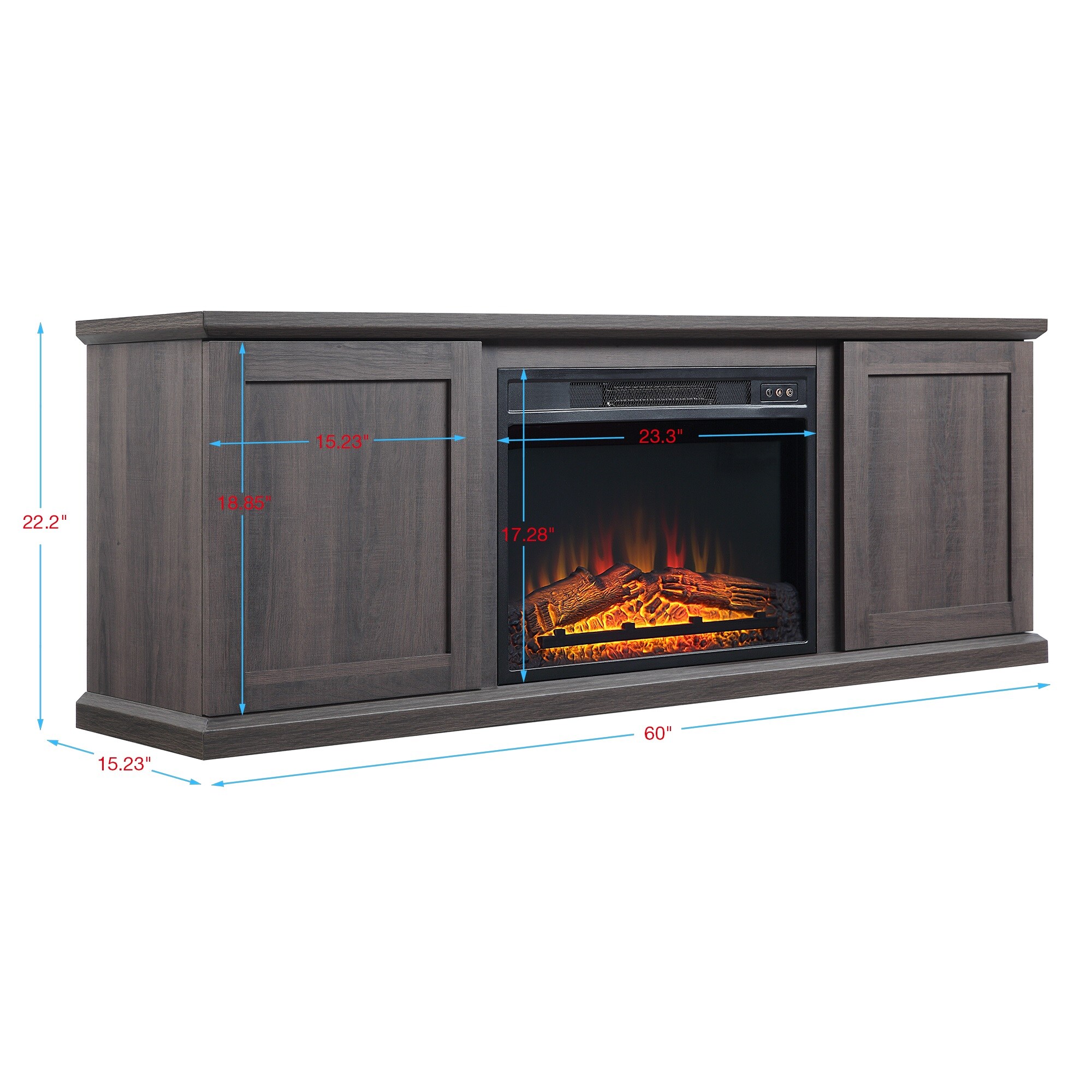 Manhattan Comfort FP3-BR Electric-Fireplaces - View #2