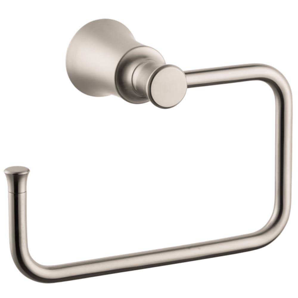 Hansgrohe 04786820 Joleena Brushed Nickel Wall mount Single Towel Ring