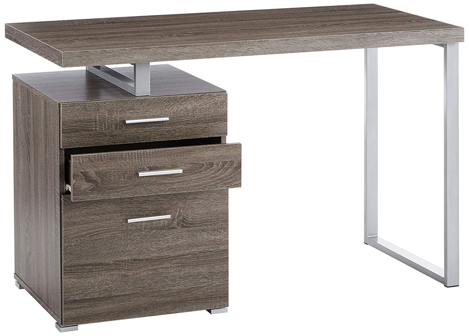 Benzara 23.5-in Gray Modern/Contemporary Writing Desk in the Desks ...