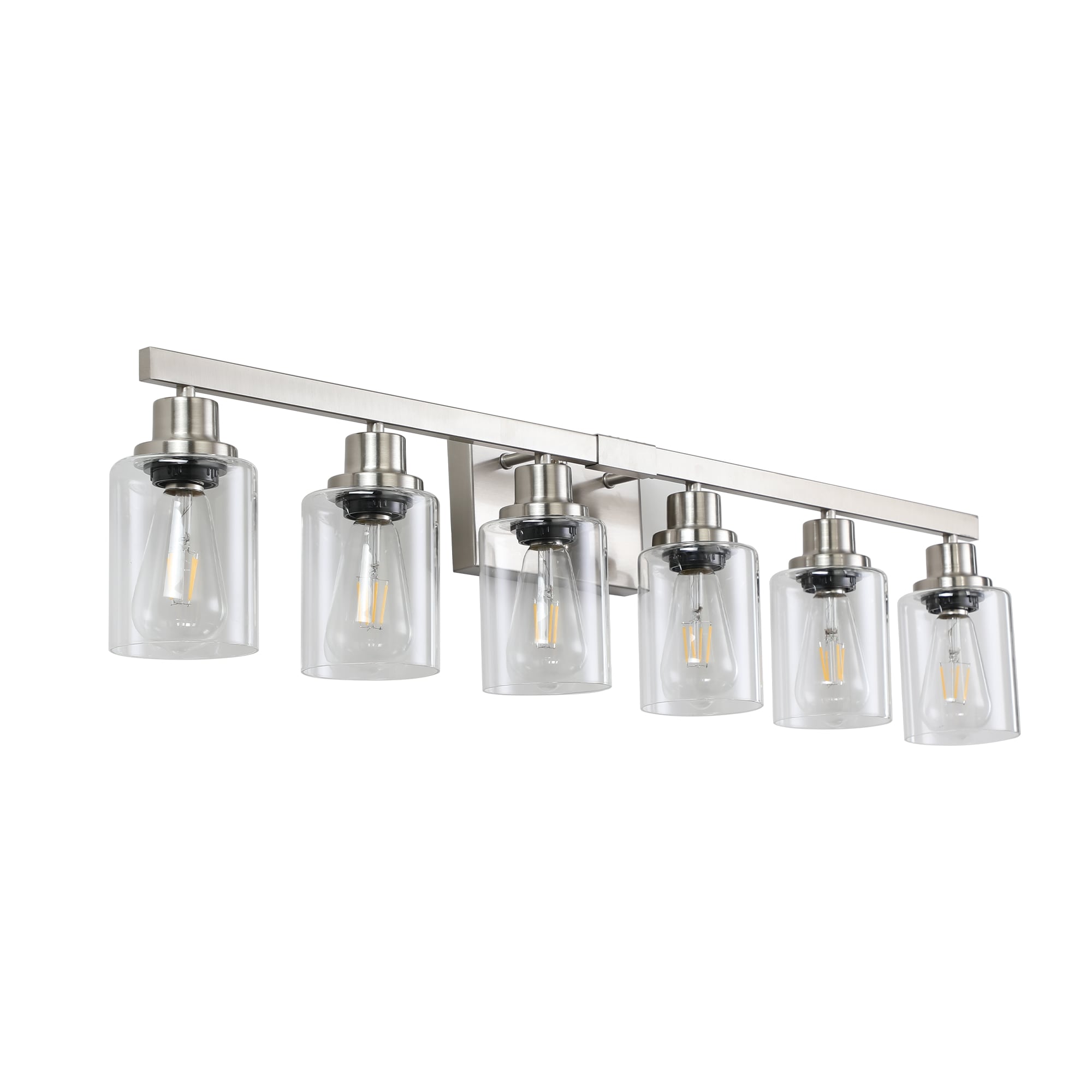 Flynama W1032-CF024AB 36.8-in 6 -Light Brushed Nickel Modern/contemporary Vanity light