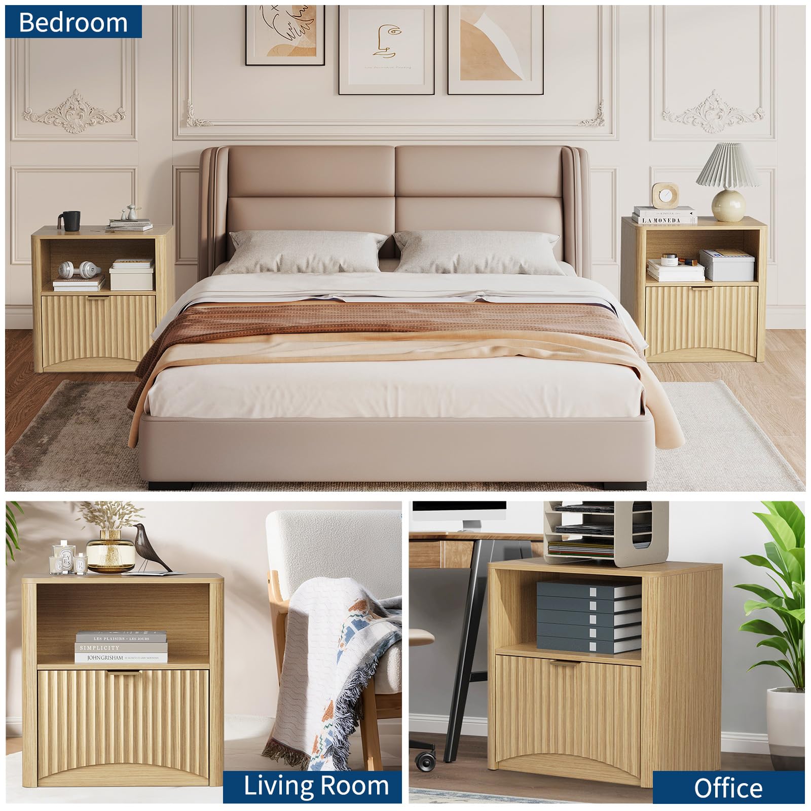 Garvee HHZ-PHK-35BHPH7B nightstands - View #6