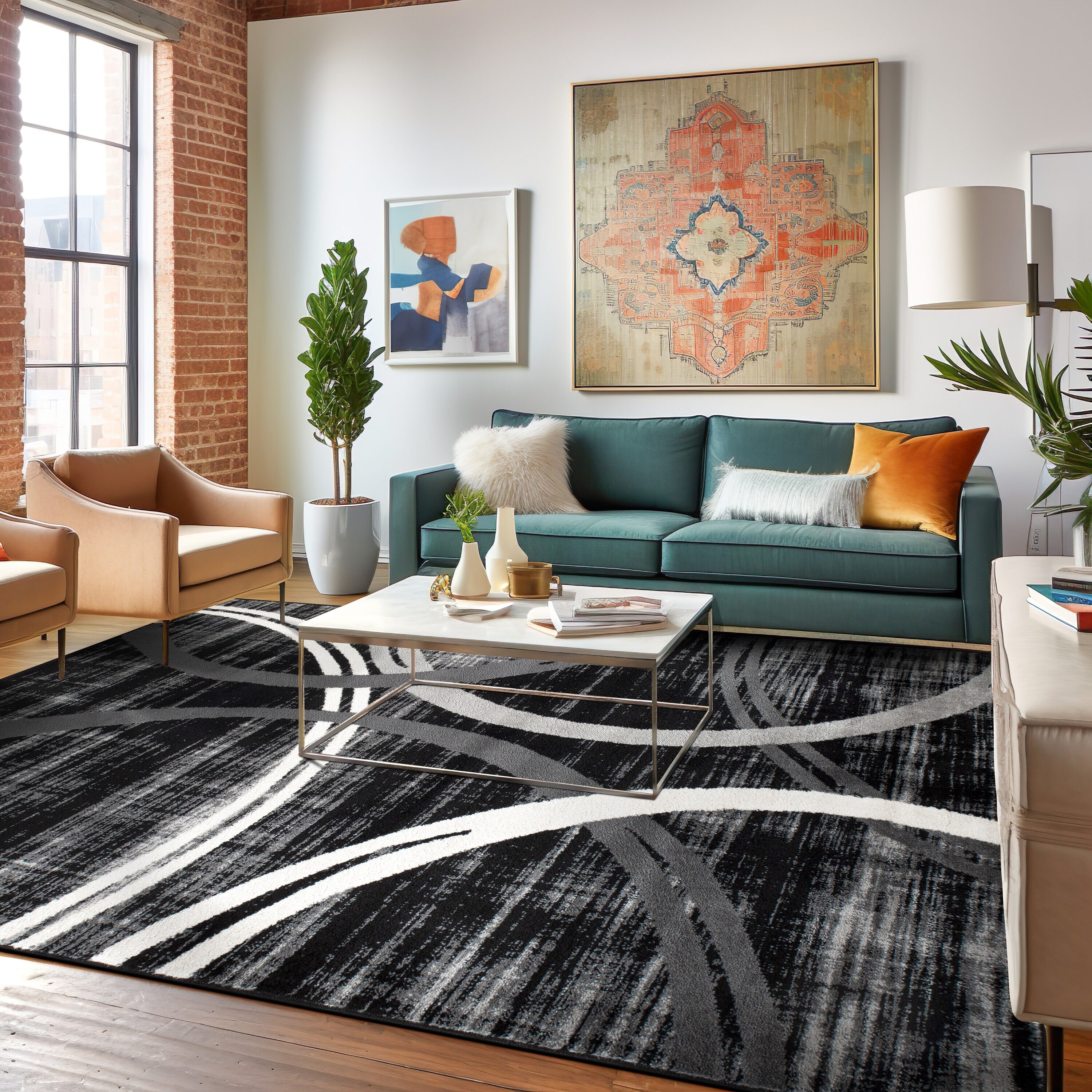 World Rug Gallery 377BLACK8X12 rugs - View #7