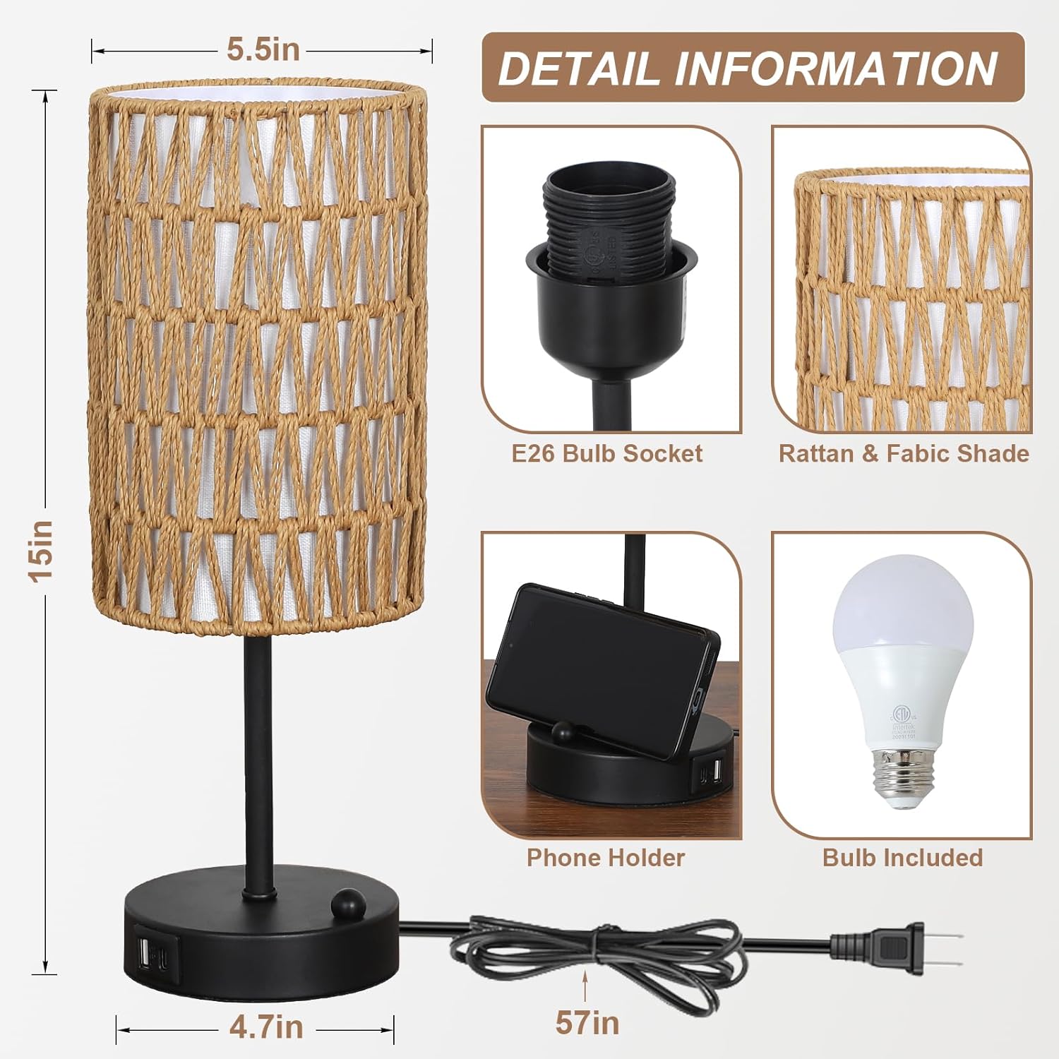 LUXEYARD DS-R-400638 Table-Lamps - View #3