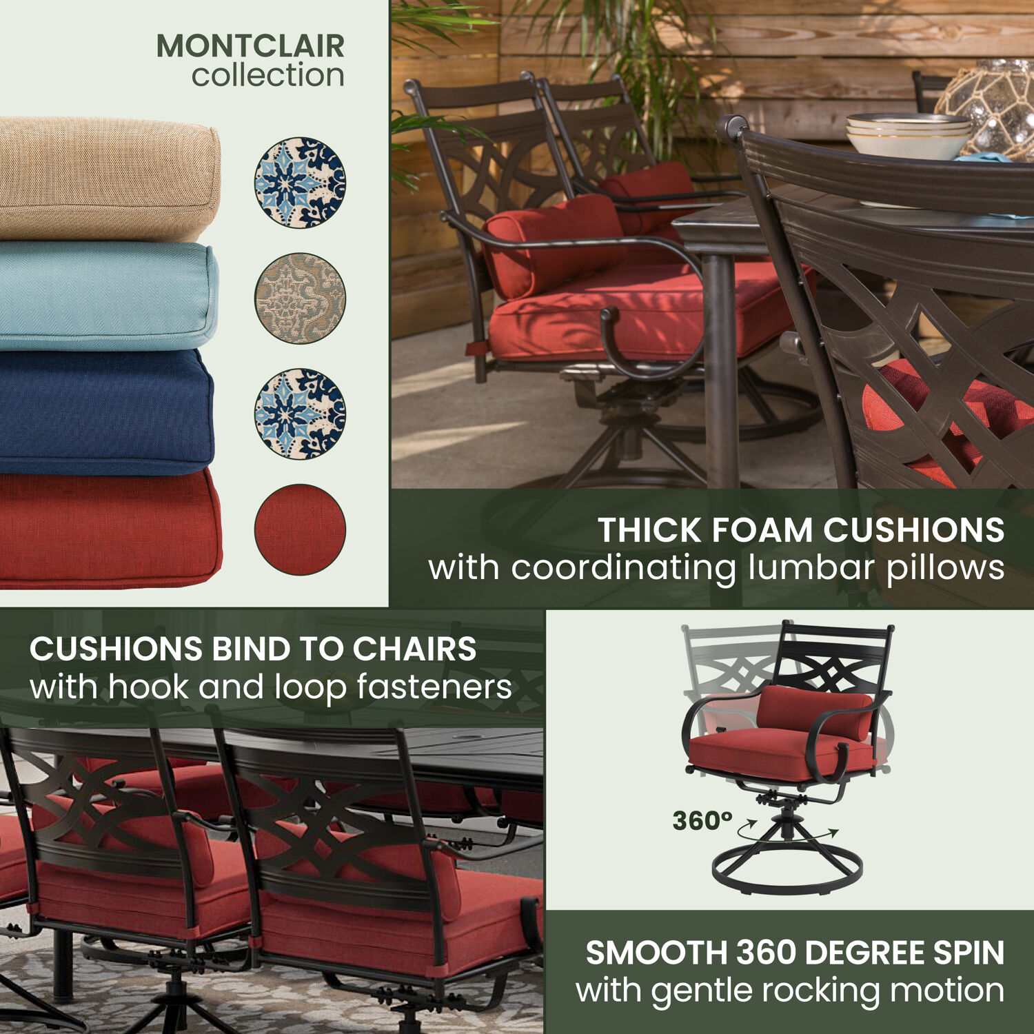 Hanover MCLRDN9PCSW8-CHL Patio-Dining-Sets - View #5