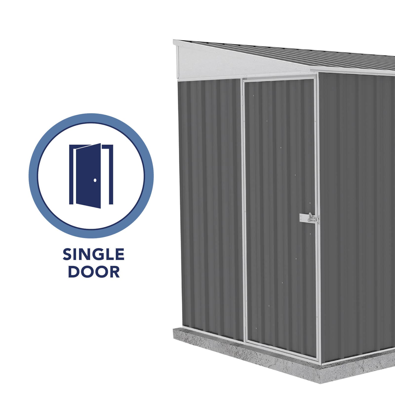 Durango 5' x 10' Gray Galvanized Steel Metal Shed Kit