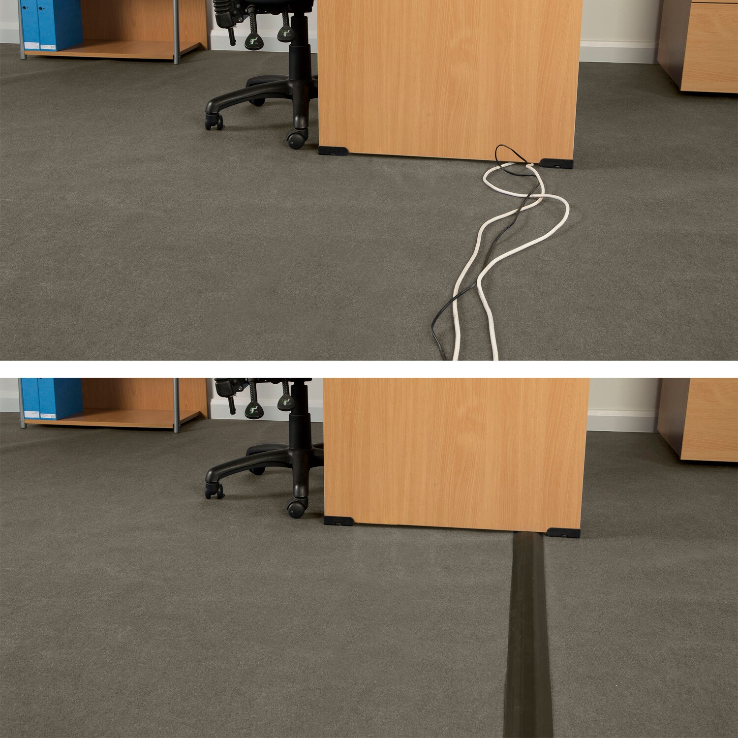 Decorative Desk Cord Cover by D-Line® DLNR5FT5025W