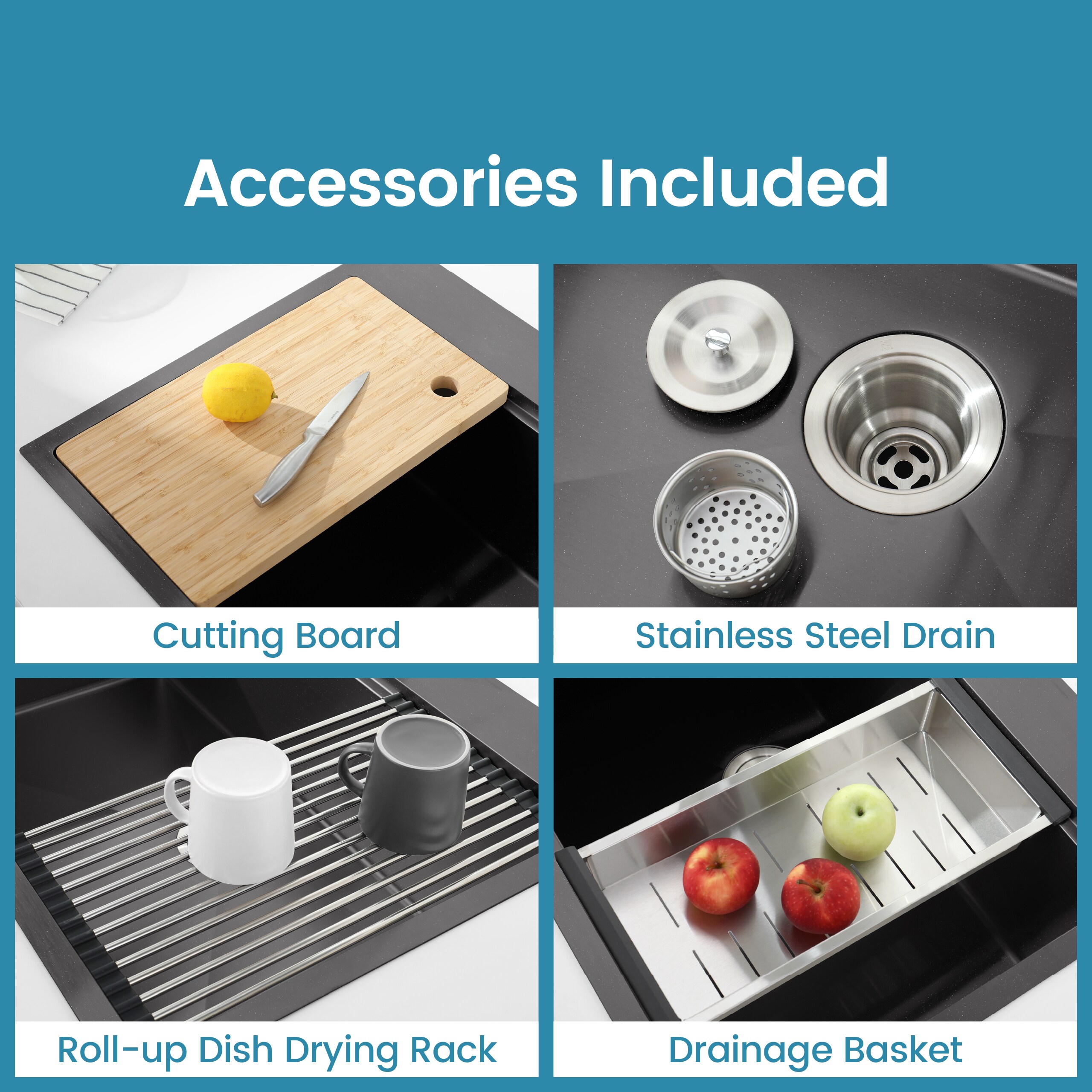 Forclover MONMSK13BK Kitchen-Sinks - View #10