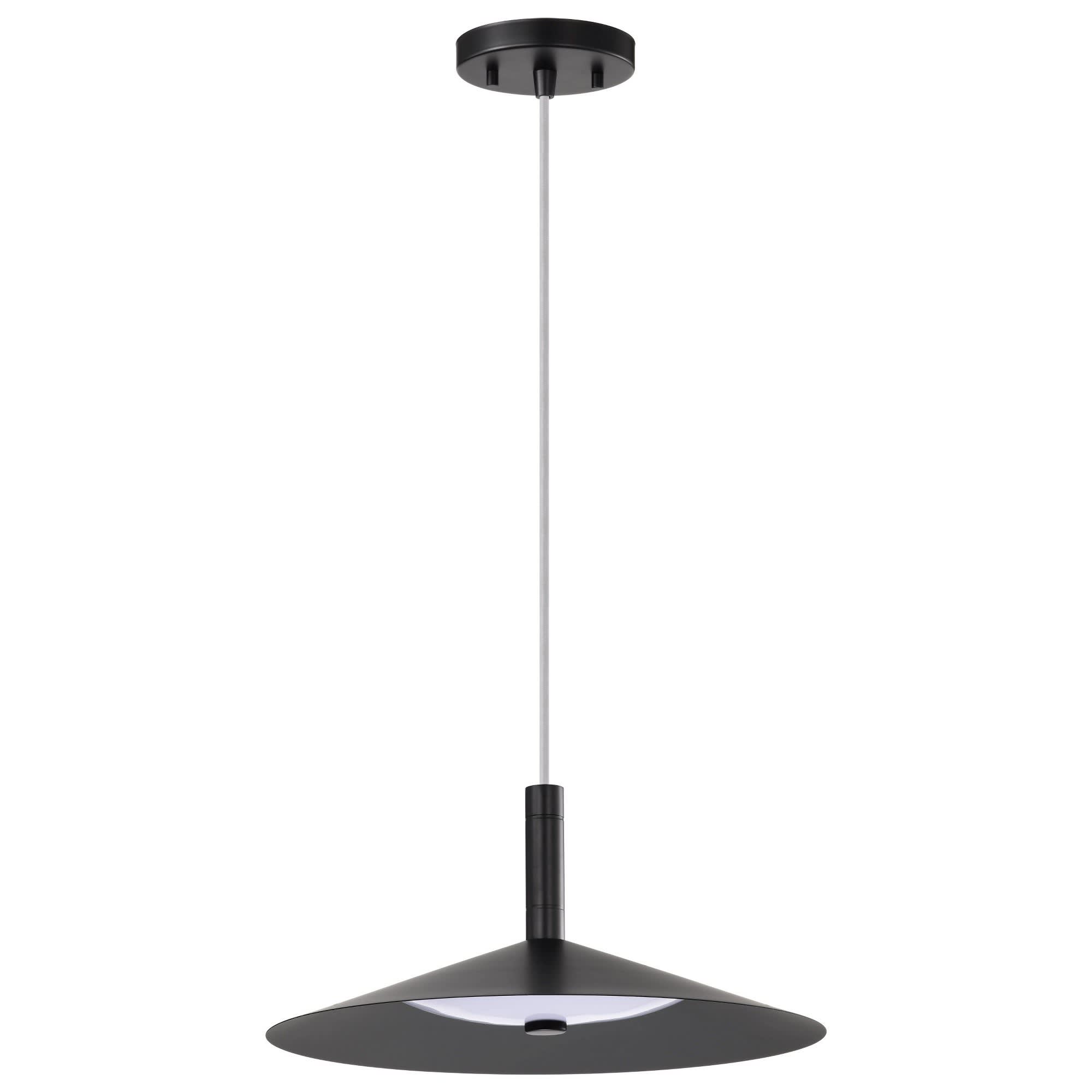 Nuvo Lighting A-NUVO-62/2072 Corrine - Light Matte Black LED Steel Pendant Light