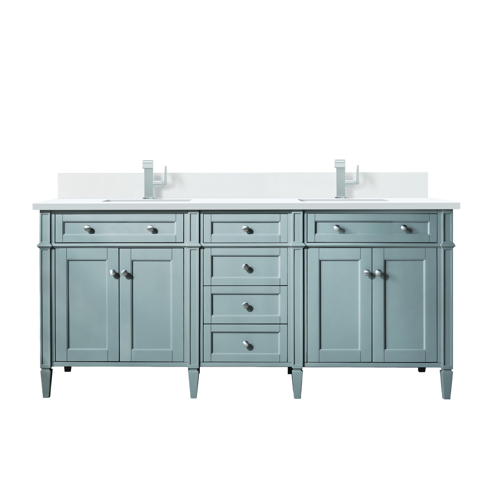 James Martin Vanities Brittany 72-in Urban Gray Bathroom Vanity with