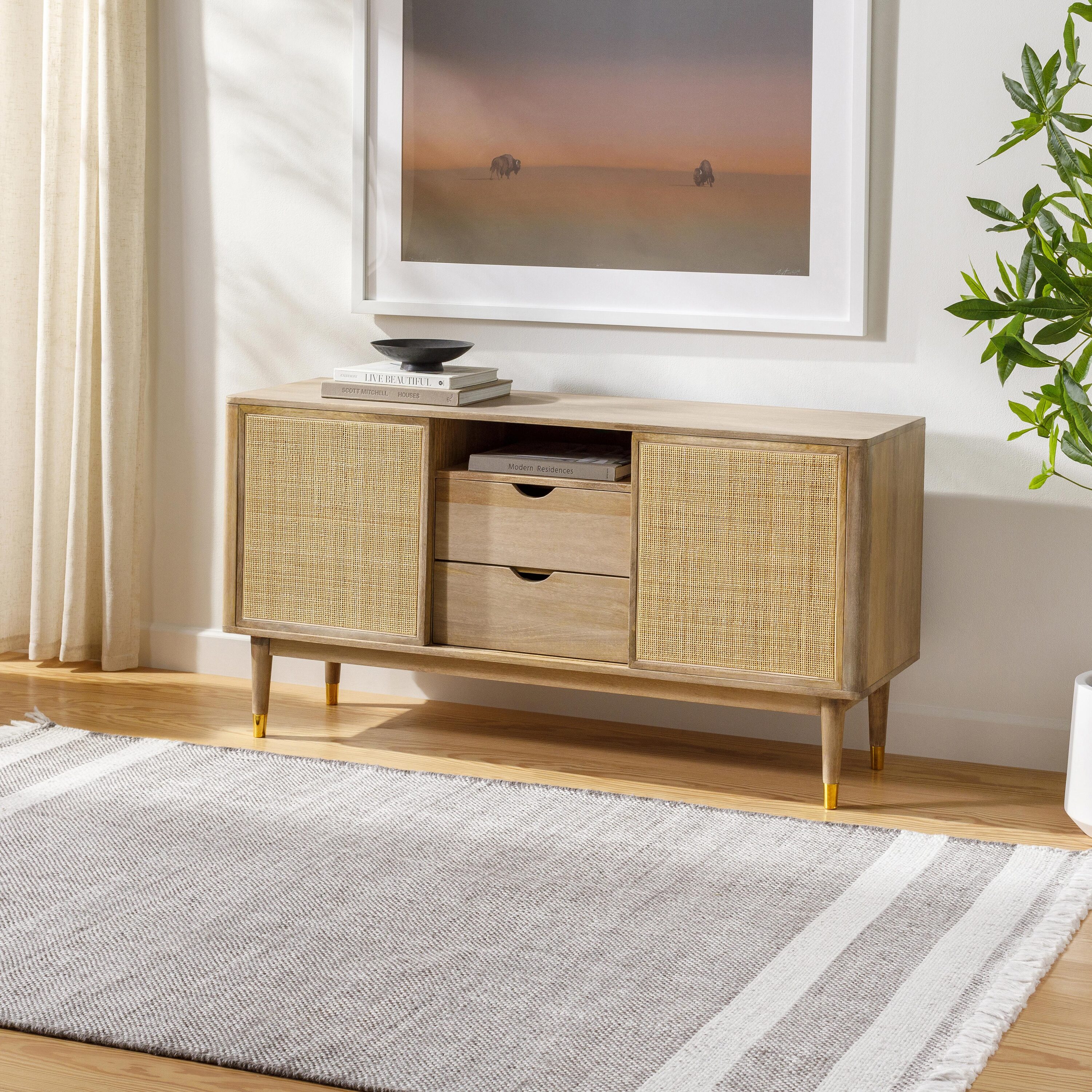 Livabliss PRM2301-576 Primrose 5 x 7 (ft) Polyester Medium Gray Rectangular Indoor Farmhouse/Cottage Area rug