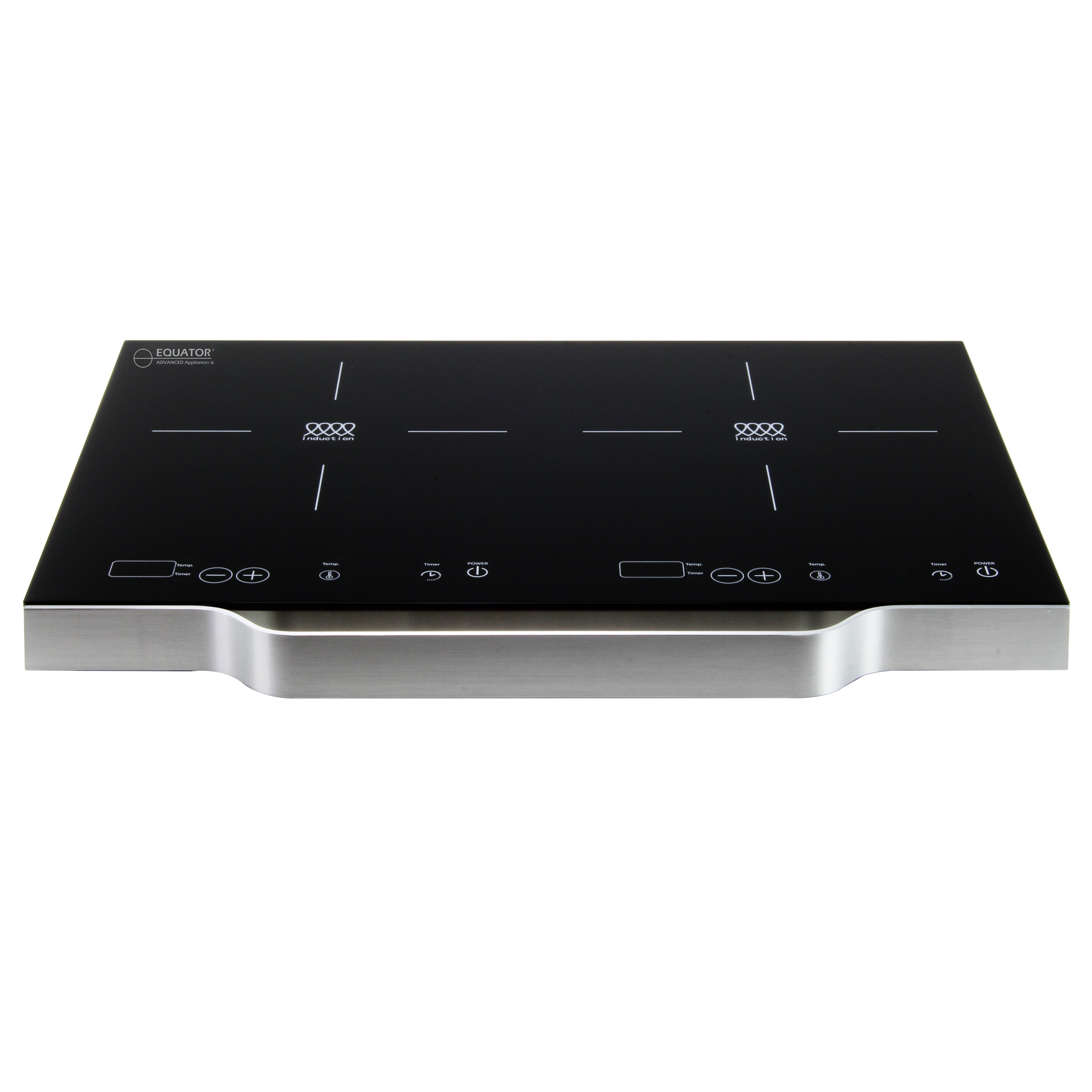 Equator Advanced Appliances 21-in 2 Burners Black Induction Cooktop in ...