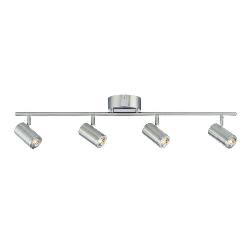 Designers Fountain EVT101227A-35 4-Light 32.8-in Brushed Nickel Dimmable Track Bar Fixed Track Light Kit
