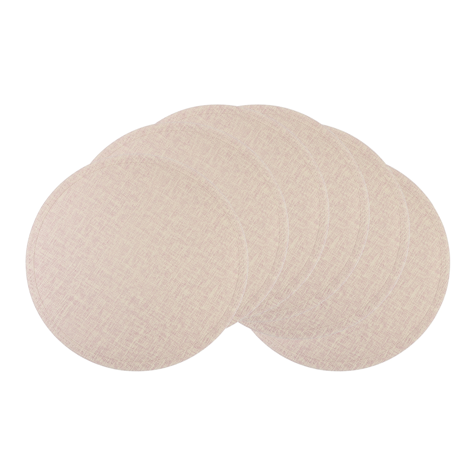 Unique Bargains Placemats 6pcs PU Placemats for Kitchen Dining Table Decor Heat Resistant Table Placemats Wipeable Table Mat 15x15in Beige