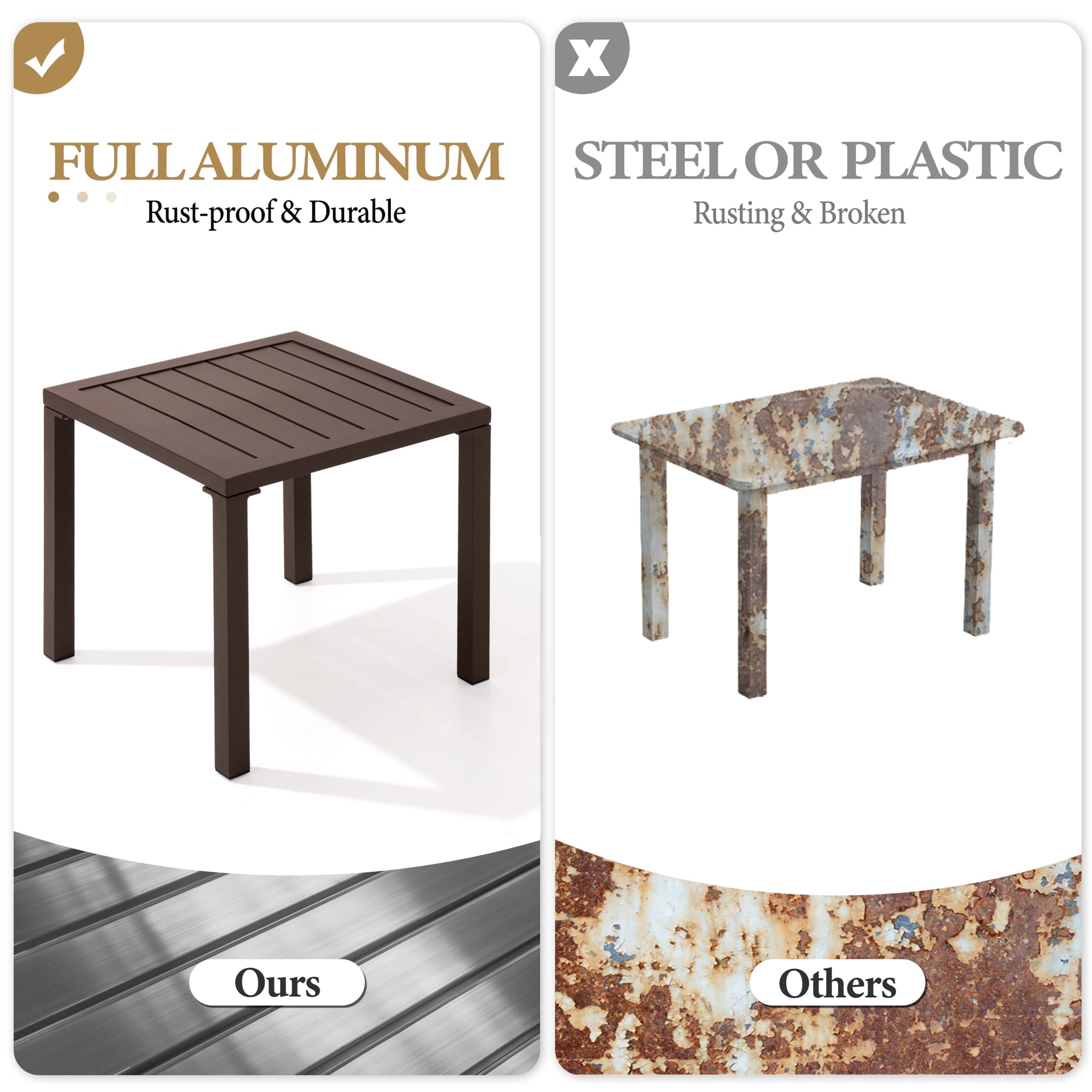 Crestlive Products CL-TB006BRN Patio-Tables - View #4