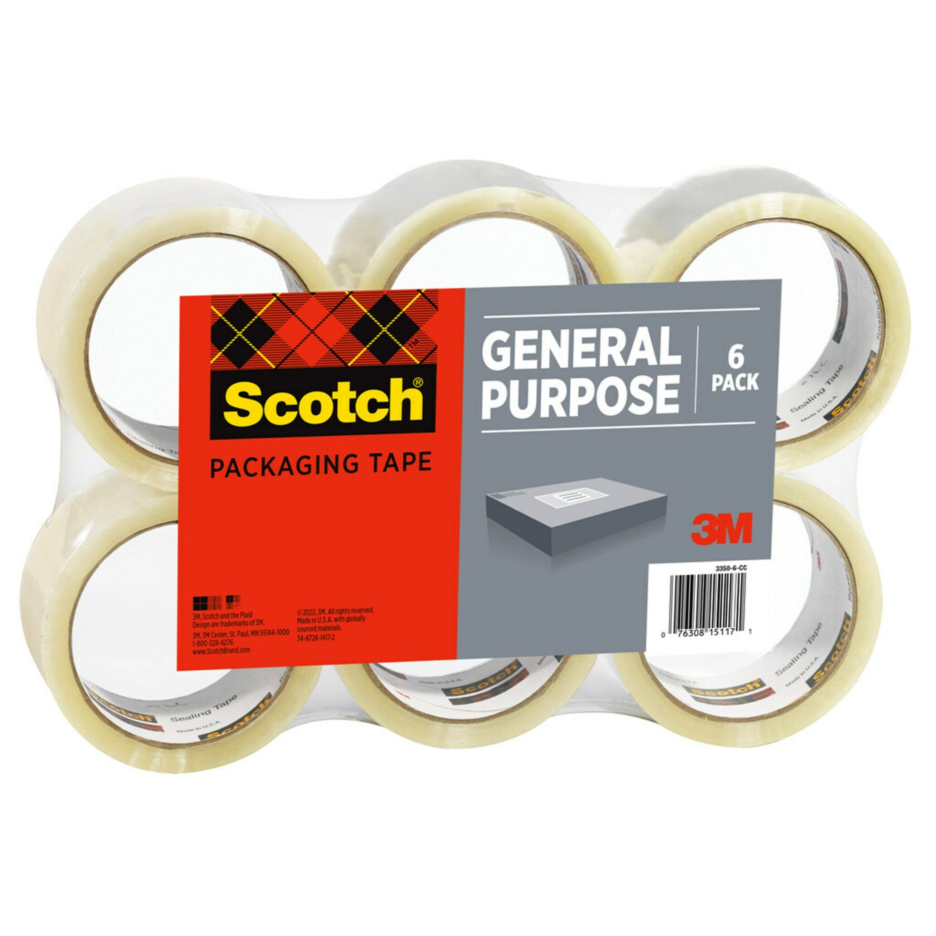 General Supply 8-Pack 3-in x 125 Yards Packaging Tape in the Packing Tape  department at