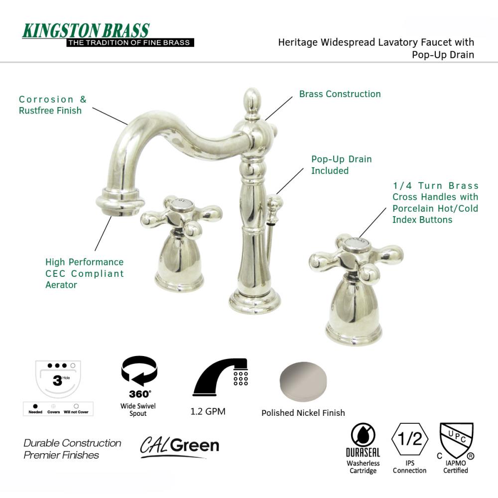 Kingston Brass WLKB1976AX Lavatory-Faucets - View #3