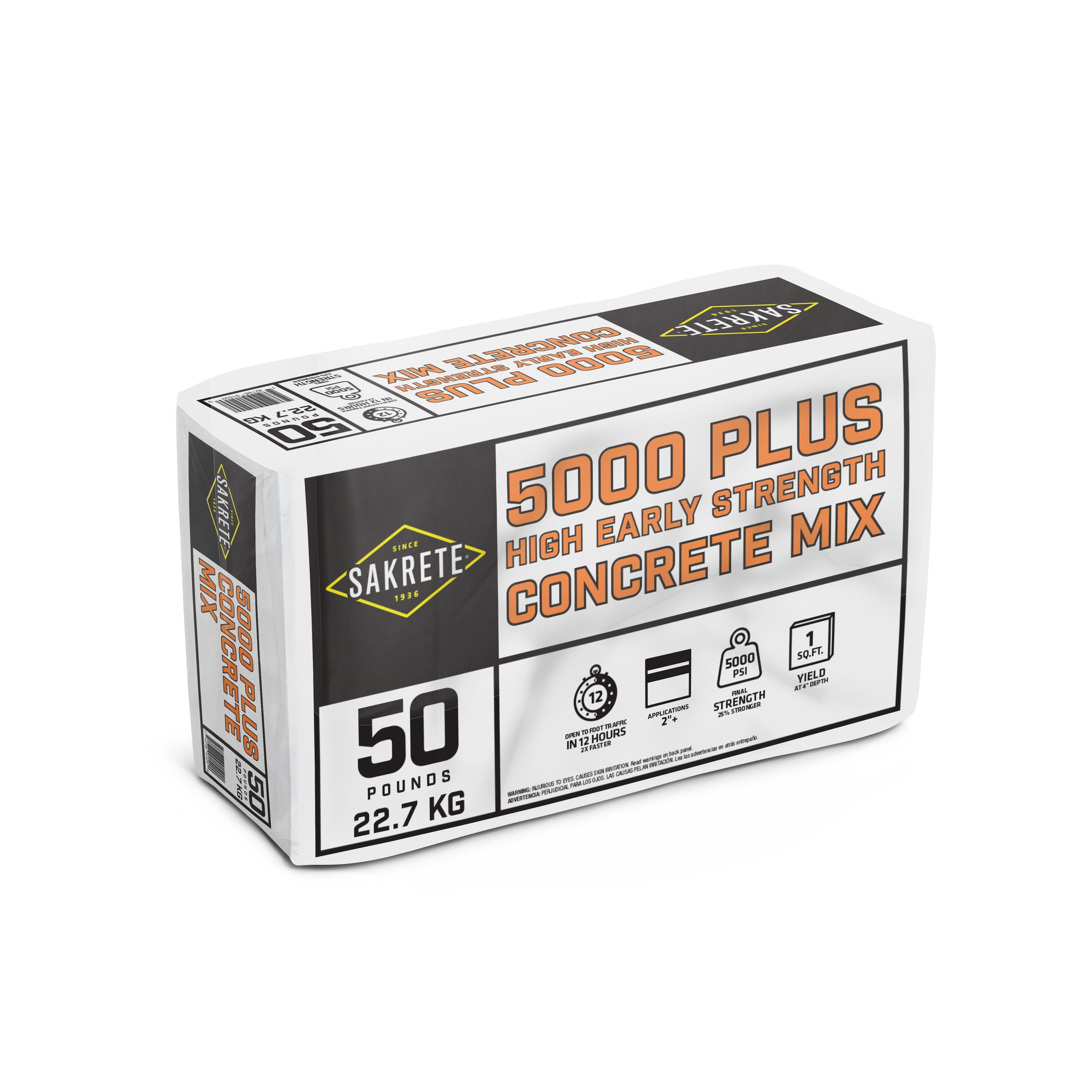 Sakrete 65200253 5000 Plus 50 Pound(s) Concrete mix