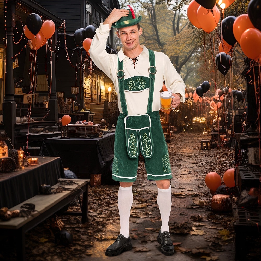 Joyfy 20327-L Mens German Oktoberfest Bavarian Costume