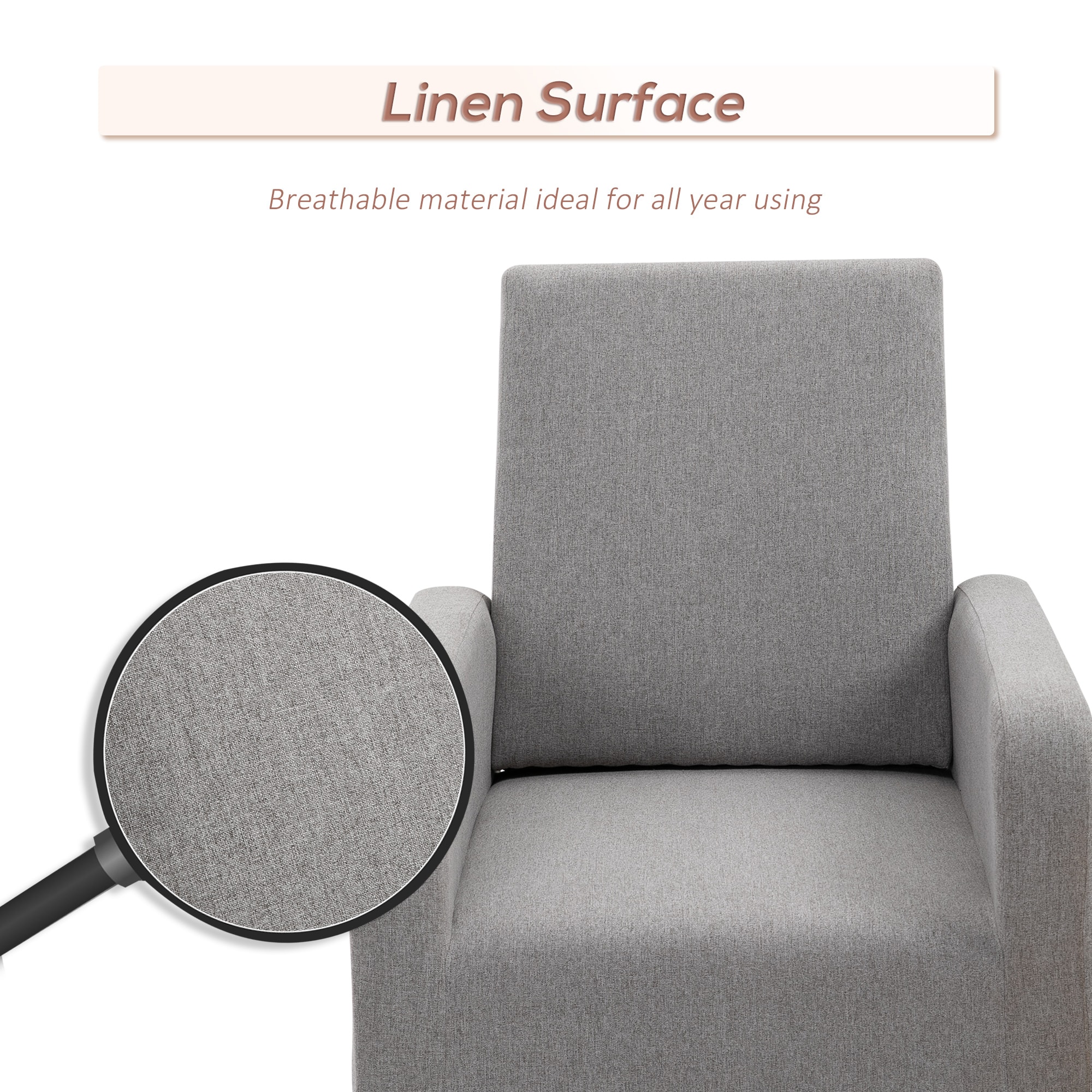 HomCom 833-860V80GY recliners - View #6