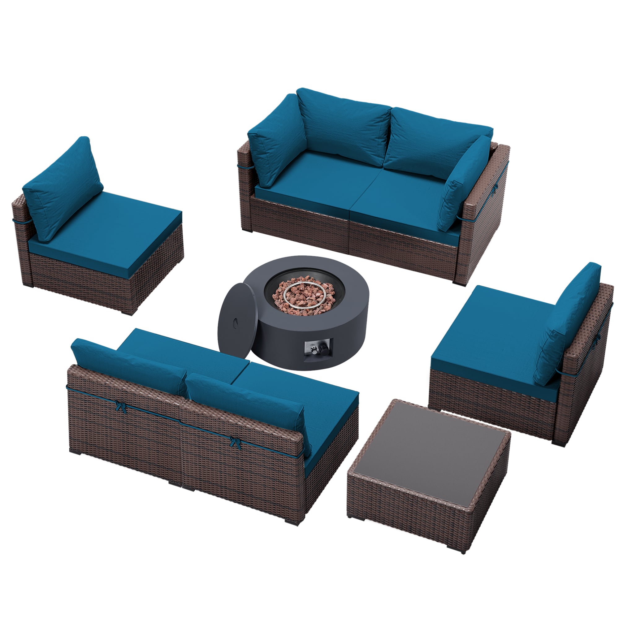 UPHA PL-2CZ-28DK-Z3 Patio-Conversation-Sets - View #2