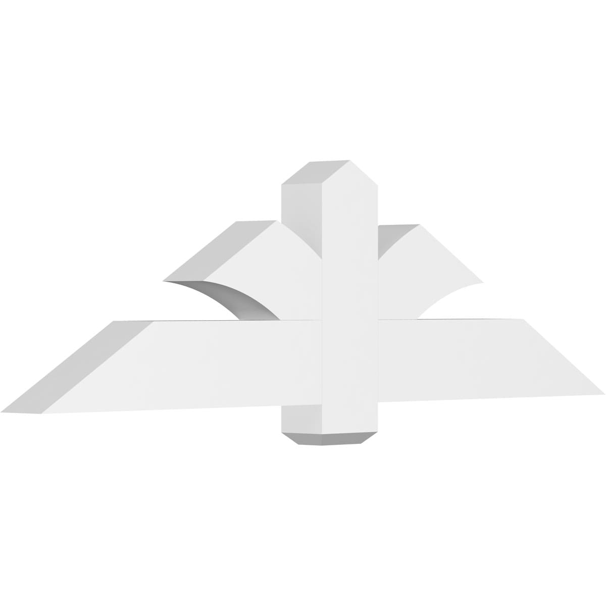 Ekena Millwork GBP060X18X0406RED00 Redmond White PVC Gable bracket