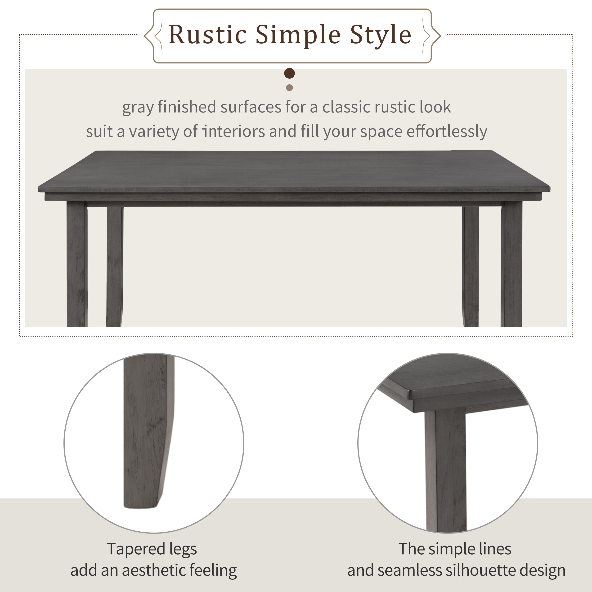 LIVIZA GIZ-TXX052GR Dining-Sets - View #6