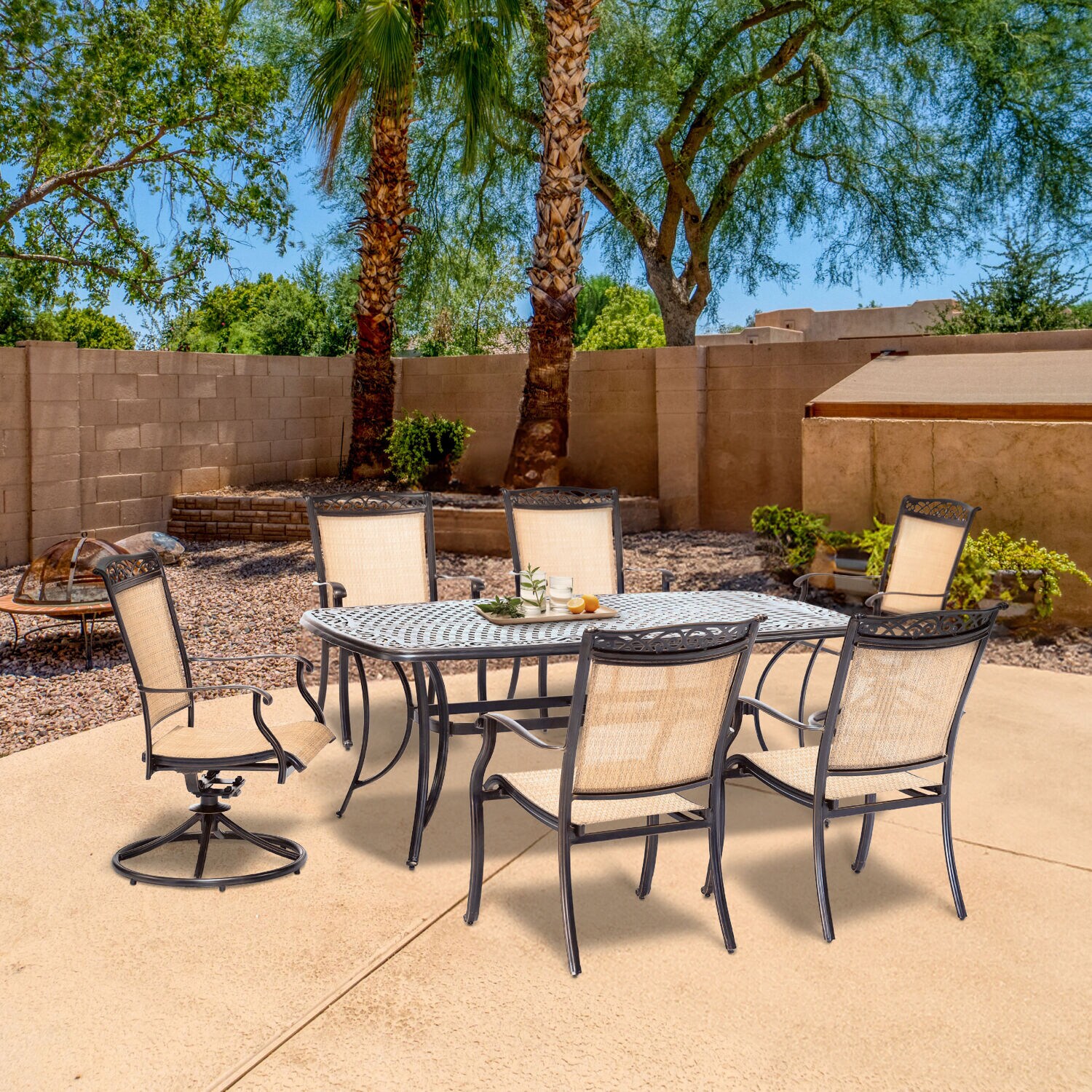 Hanover FNTDN7PCSW2C Patio-Dining-Sets - View #13