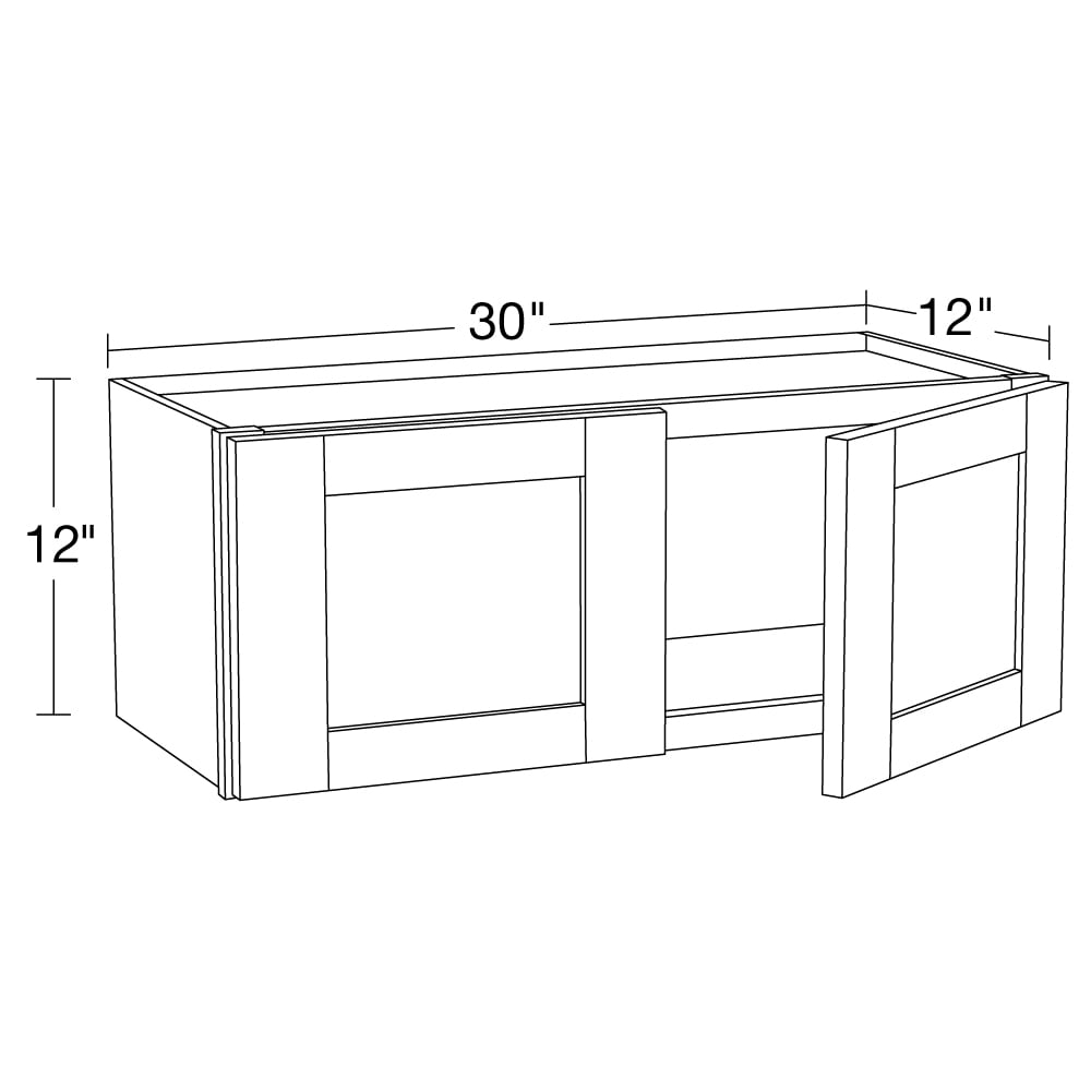 Luxxe Cabinetry W3012-WVW-LW Cabinets-Kitchen - View #2