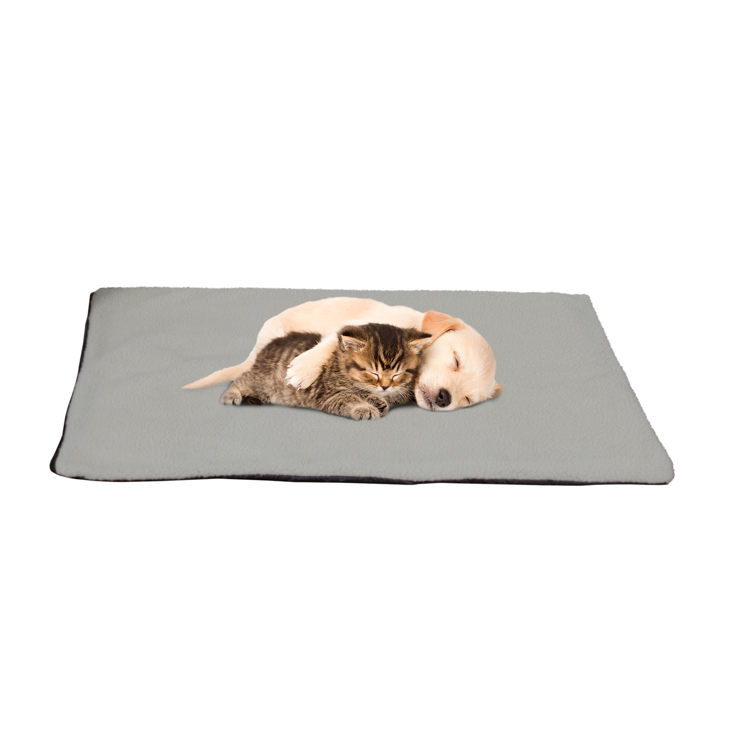 PETMAKER 677960KAQ Rectangular Gray Polyester Pillow ( Medium )