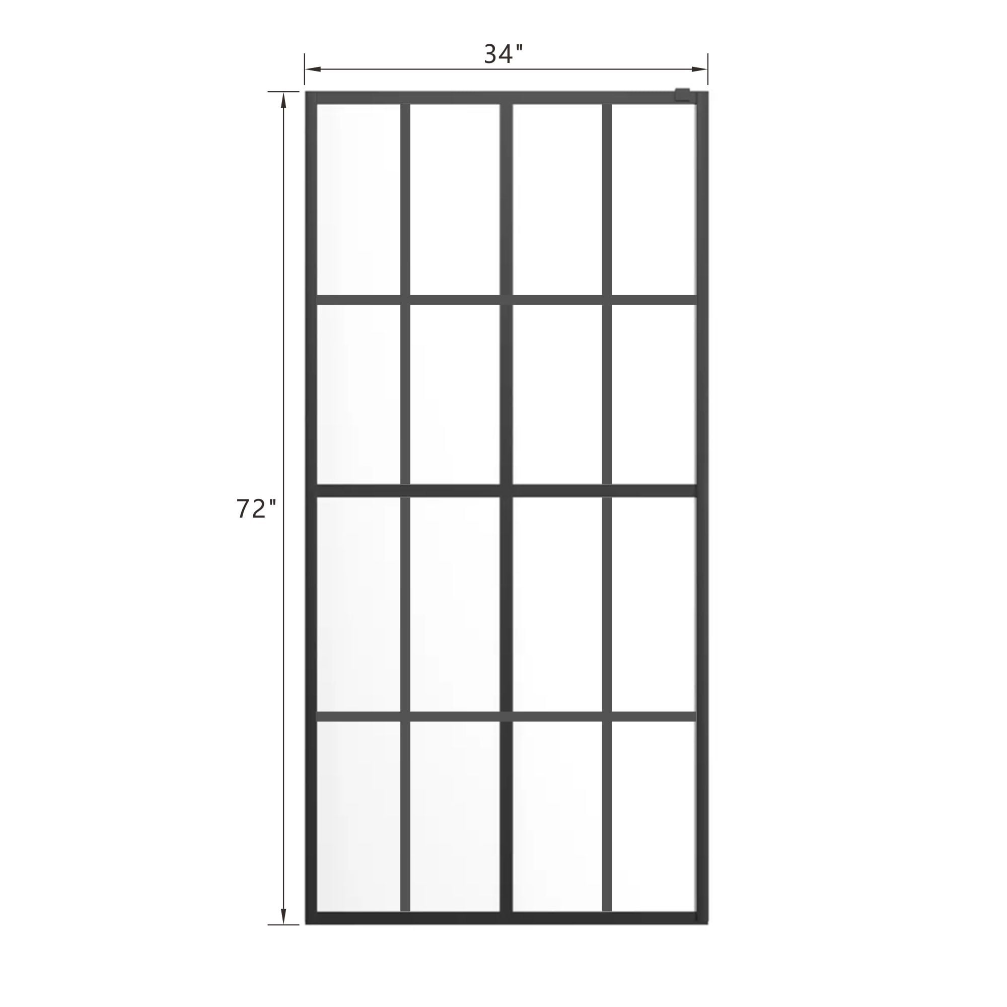 WELLFOR DTG-BAS130PB Shower-Doors - View #2