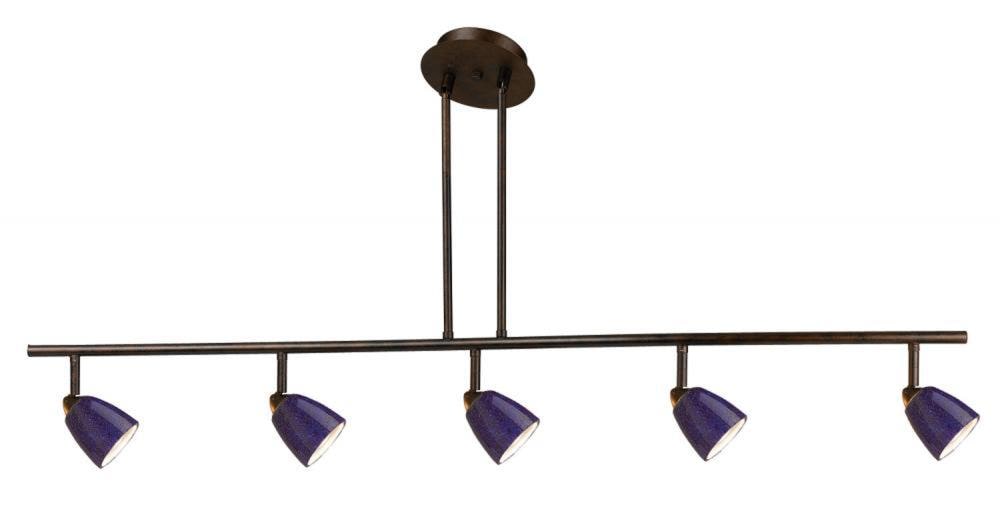  LW-SSSL-954-5-RUBRNS Axis 48-in 5-Light Dark Bronze Gu10 Pin Base Contemporary/Modern Track Bar