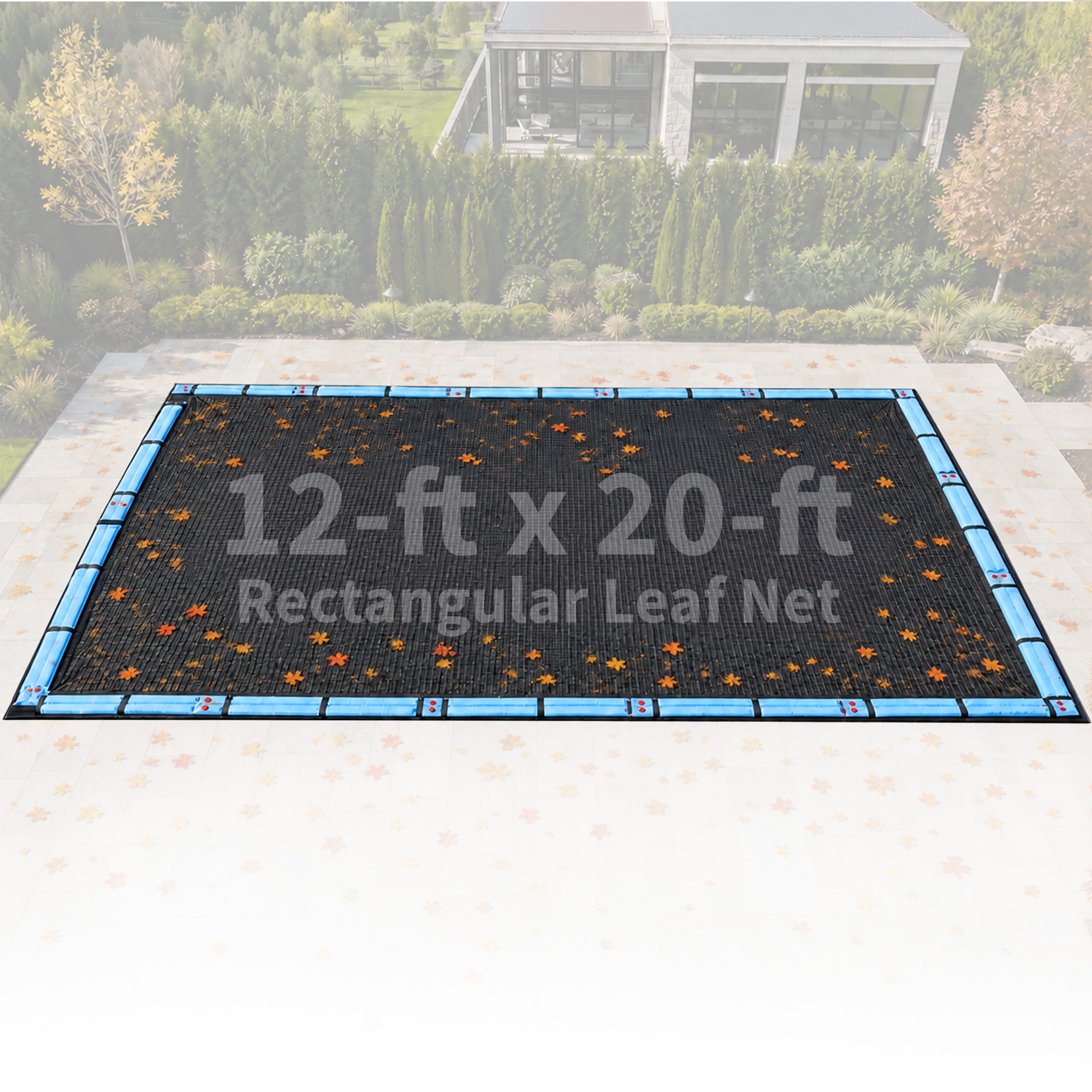 Blue Wave - 24-ft x 16-ft Polyethylene Leaf and debris Rectangle Pool Cover