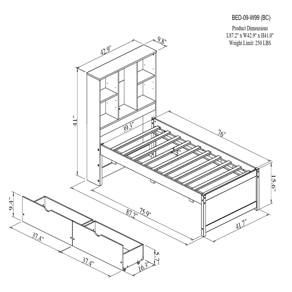Clihome EFC-BL-09 beds - View #11