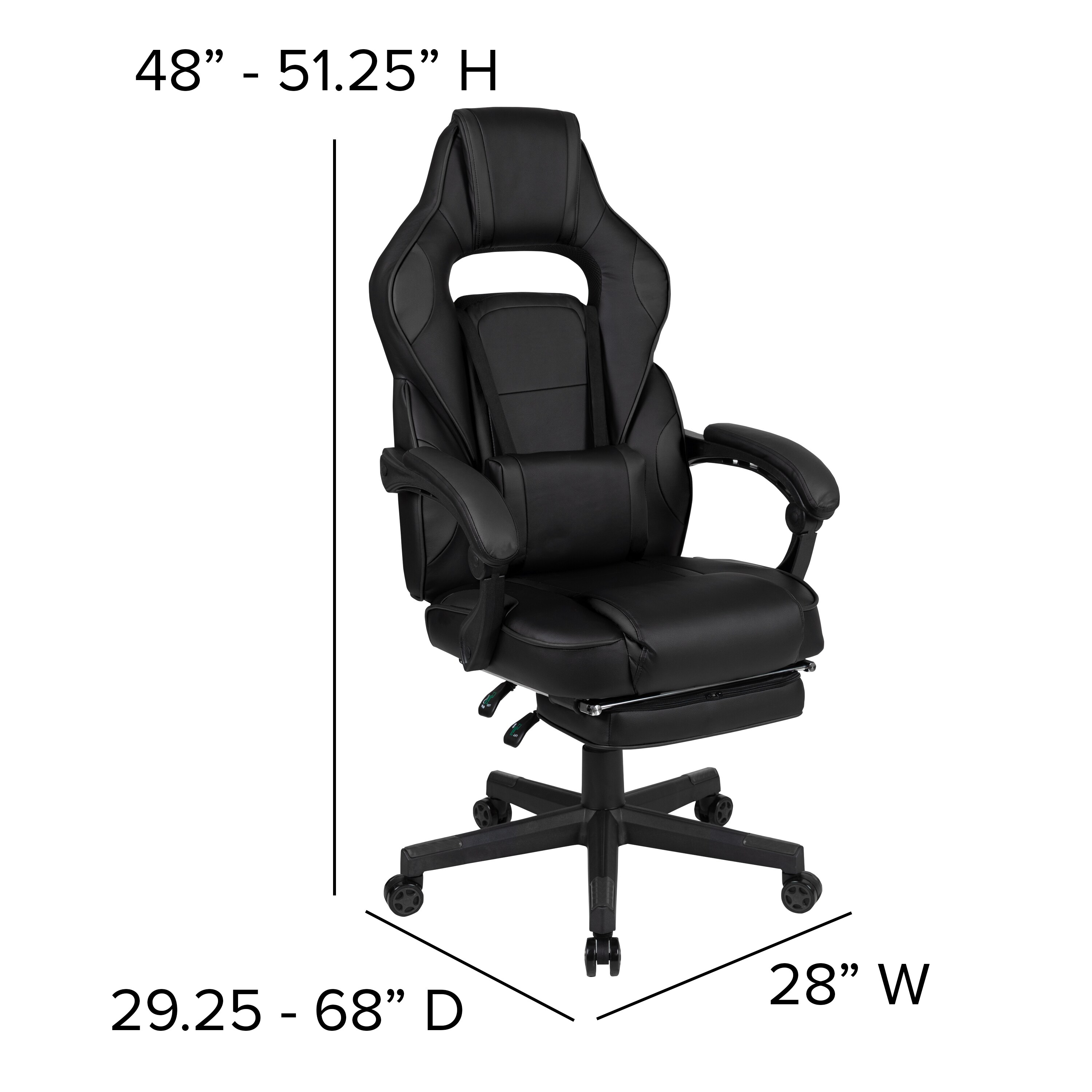 X20 Blue and Black Gaming Swivel Chair