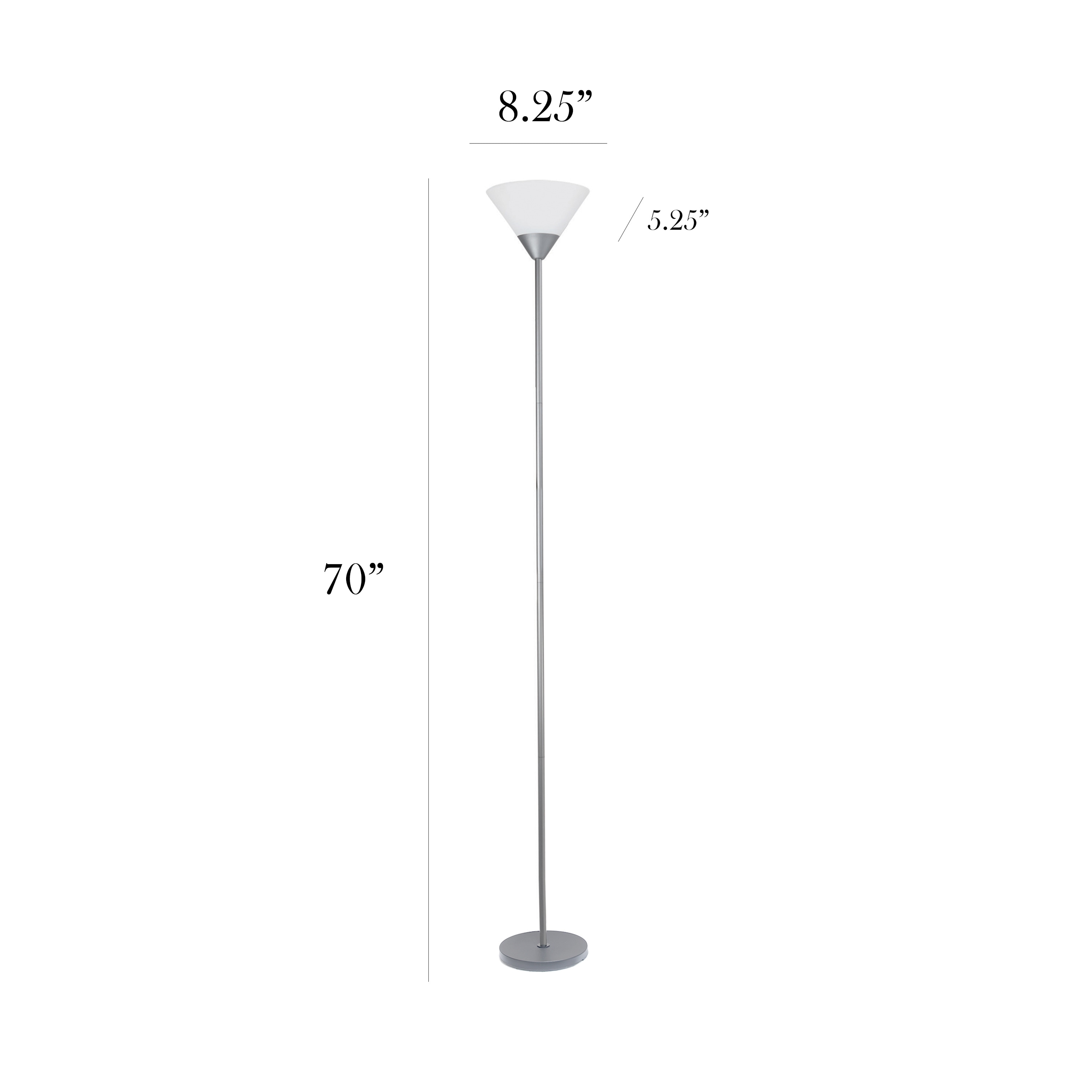 Simple Designs LF1011-SLV floorlamps - View #3
