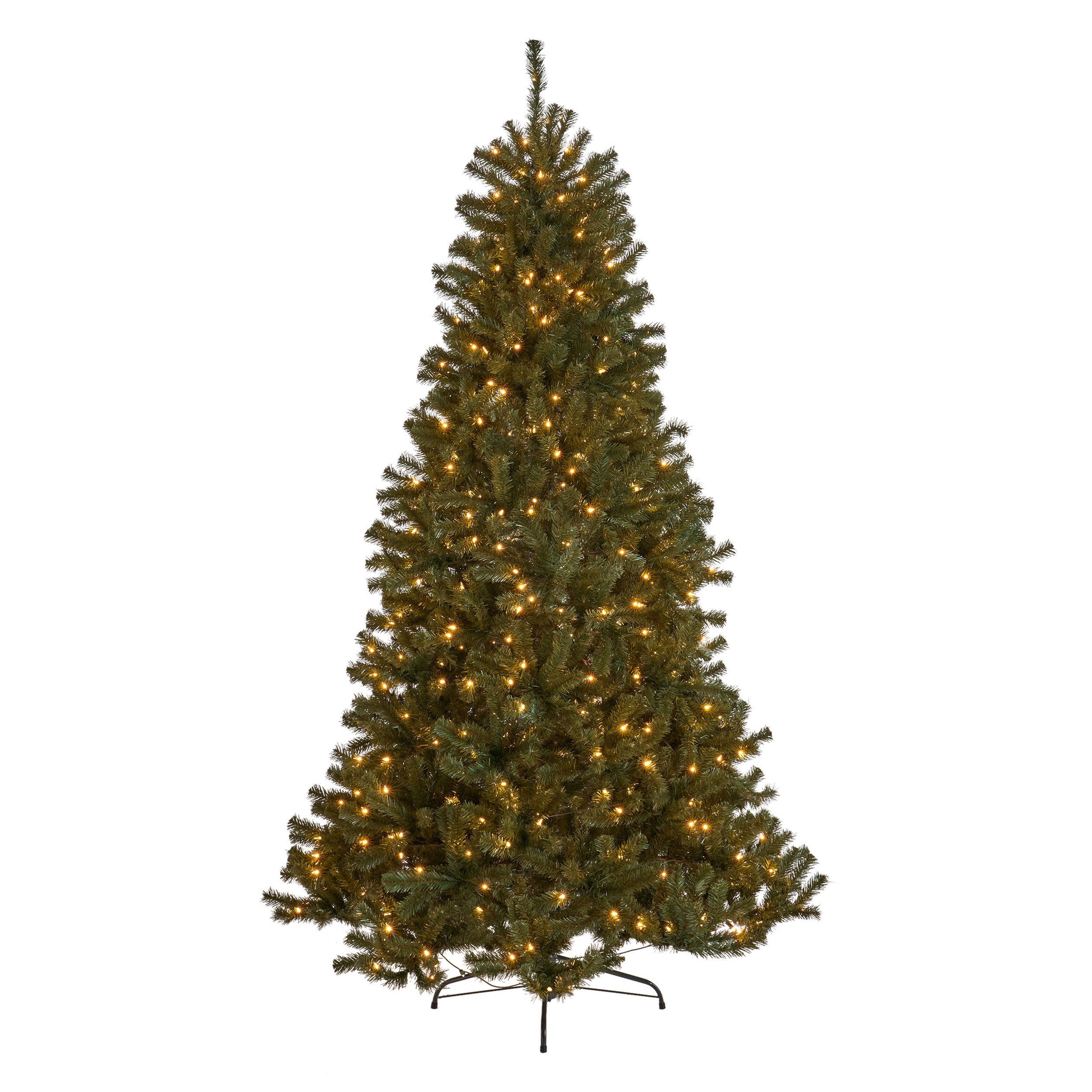 Best Selling Home Decor 307330 7-Feet Noble fir Pre-lit Artificial Christmas Tree with White LED Lights