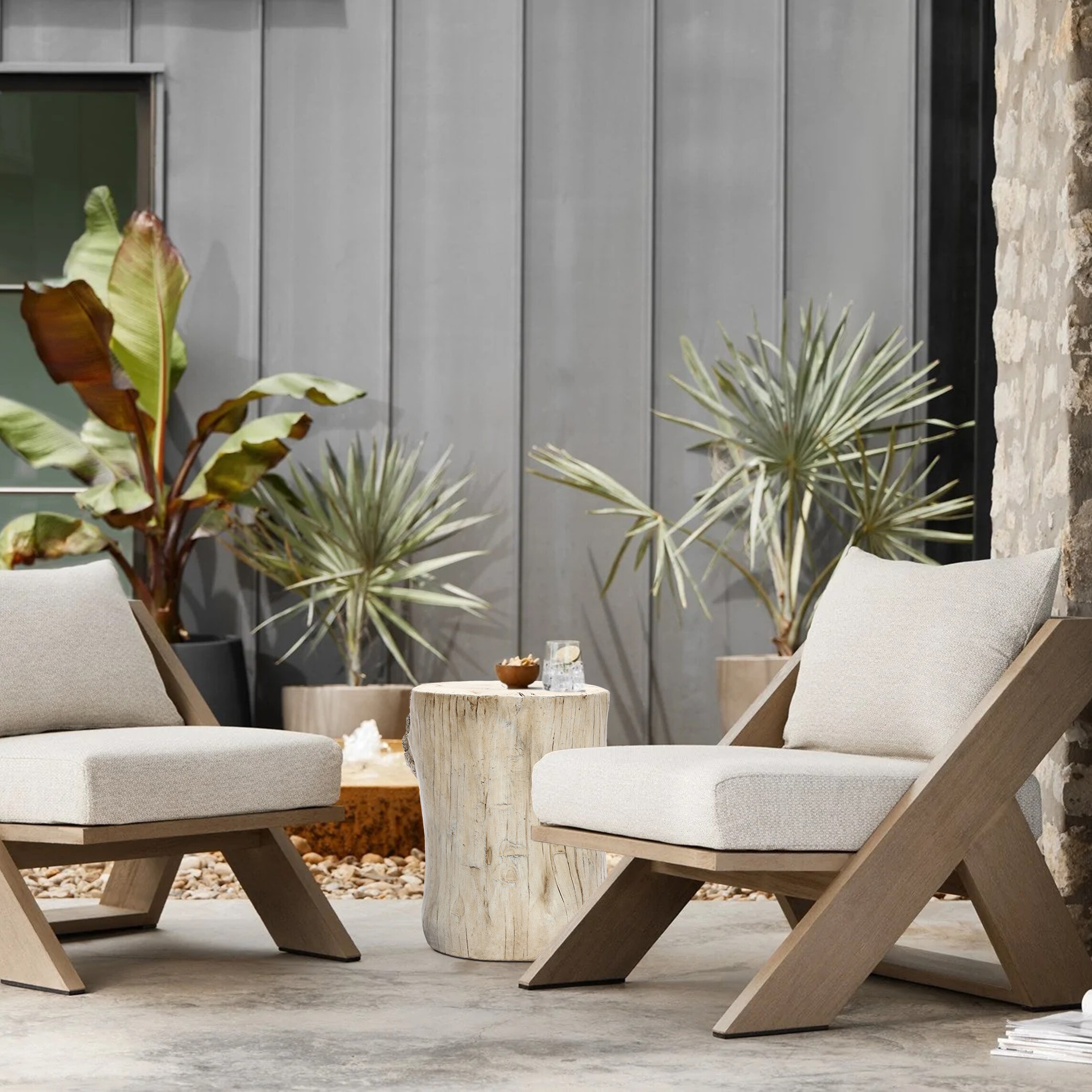 LuxenHome WHOF1709 Patio-Tables - View #6