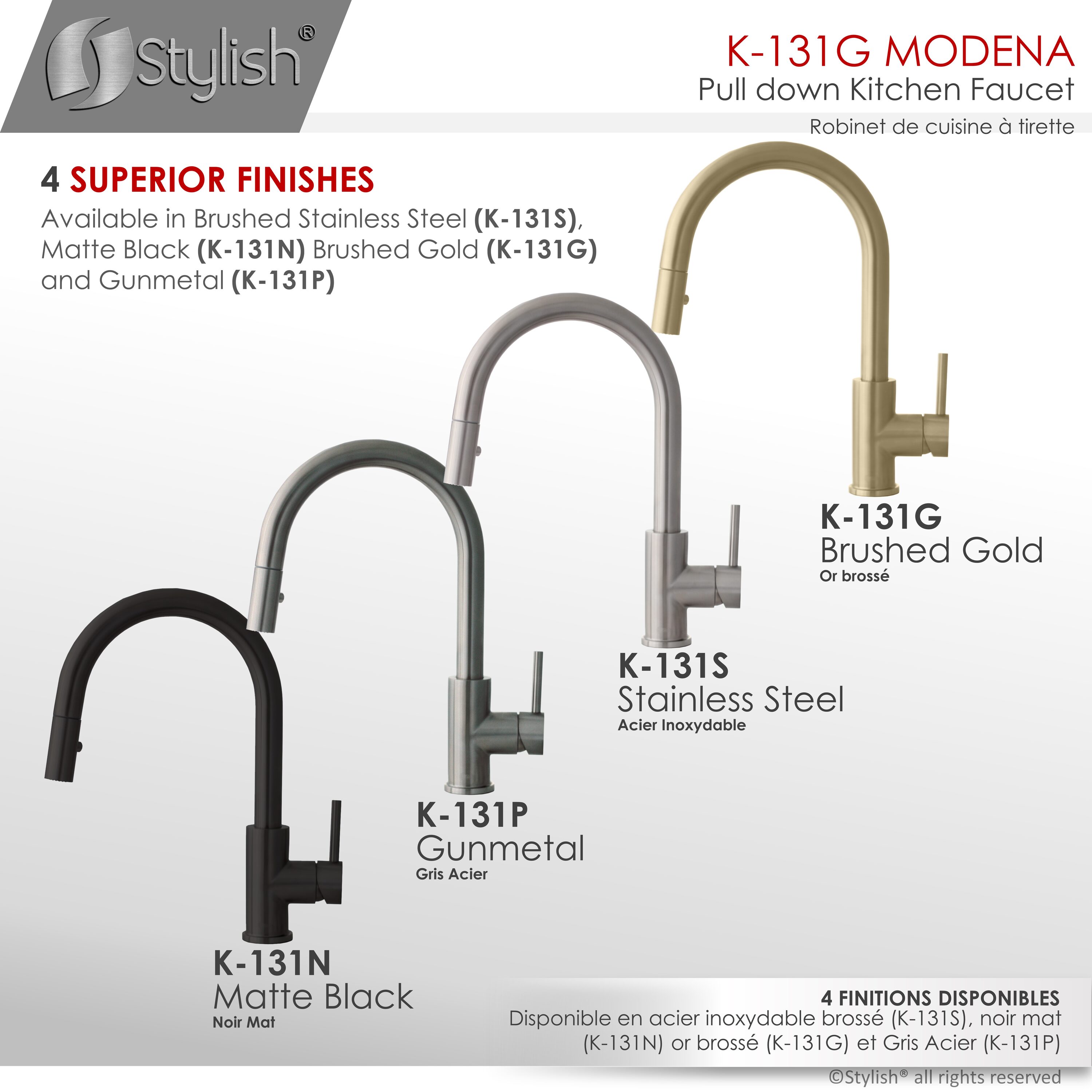 Stylish K-131G1 Lavatory-Faucets - View #9