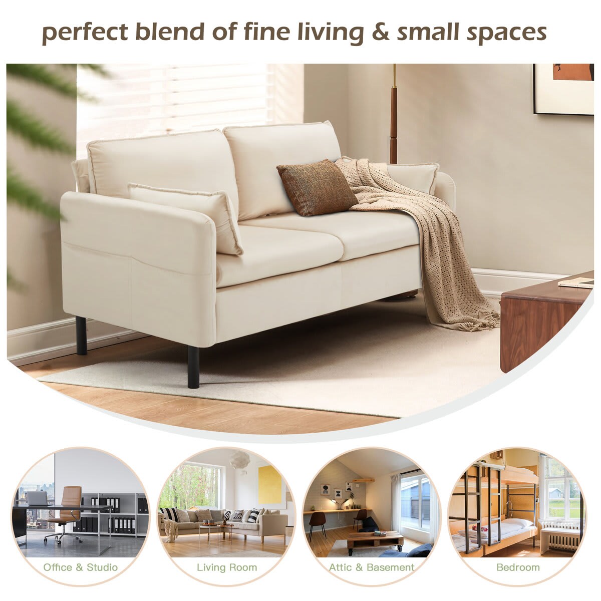 U-HOMY TJ-012BG-HM Sofas-Loveseats - View #8