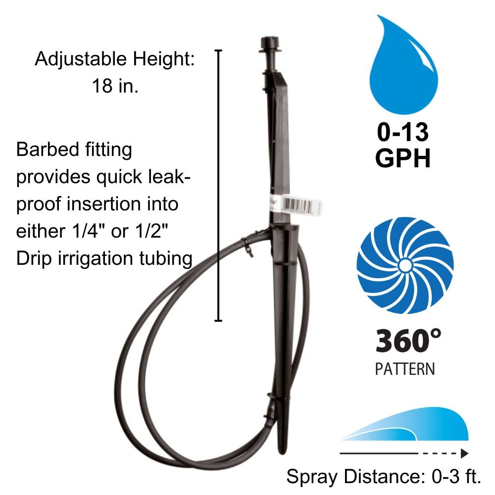 Rain Bird 13 GPH Full-circle Drip Irrigation Multi-stream