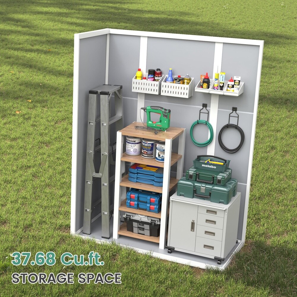 UDPATIO 736084614856 Vinyl-Resin-Storage-Buildings - View #5