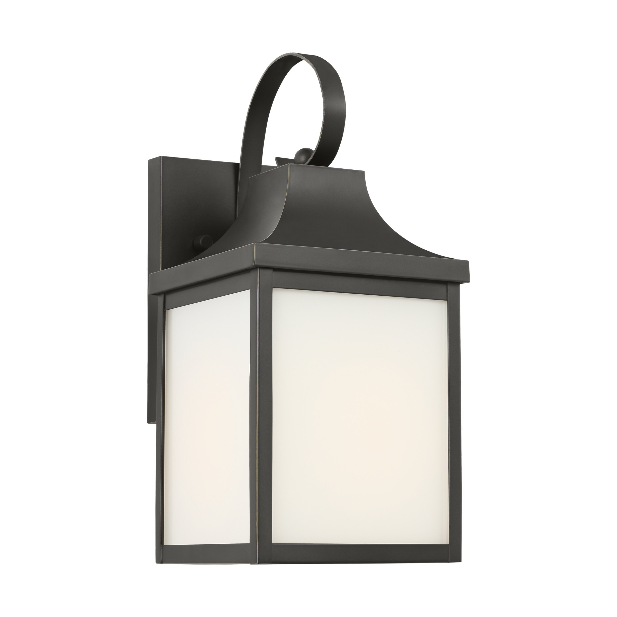 Generation Lighting GLO1011ANBZ Say brook 1 -Light 13-in H Antique Bronze Hardwired Outdoor Wall Light