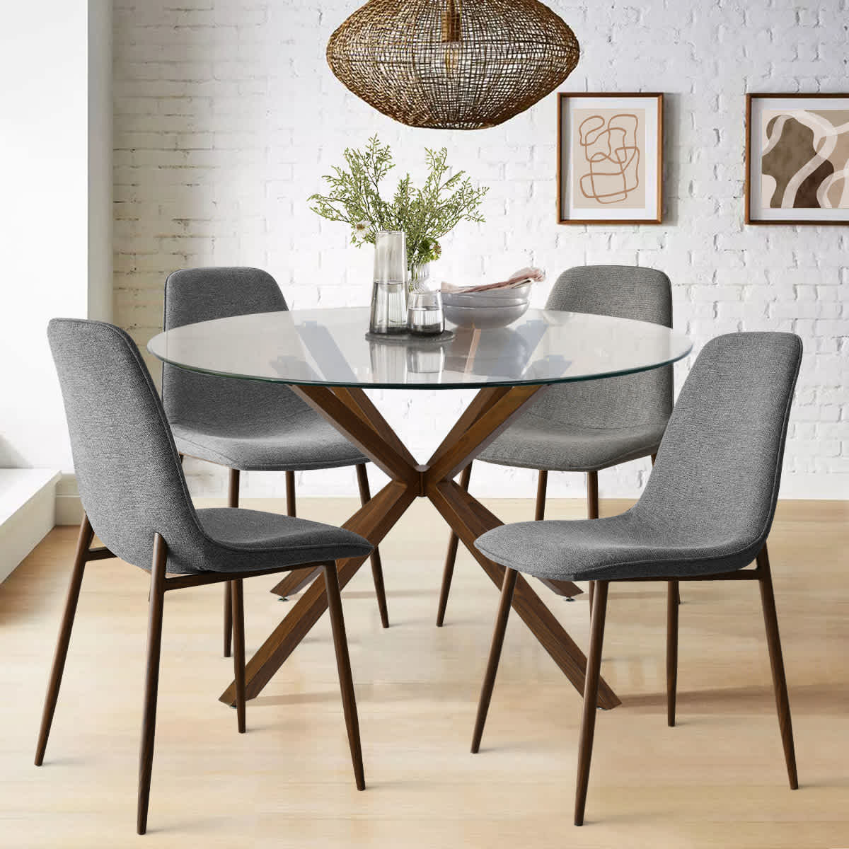 Maison Boucle OLIVER100+OSLO-GRY4 Dining-Sets - View #2