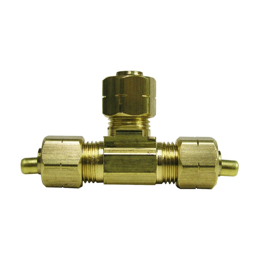 Watts 1/4-in dia Tee Compression Fitting in the Brass Fittings ...