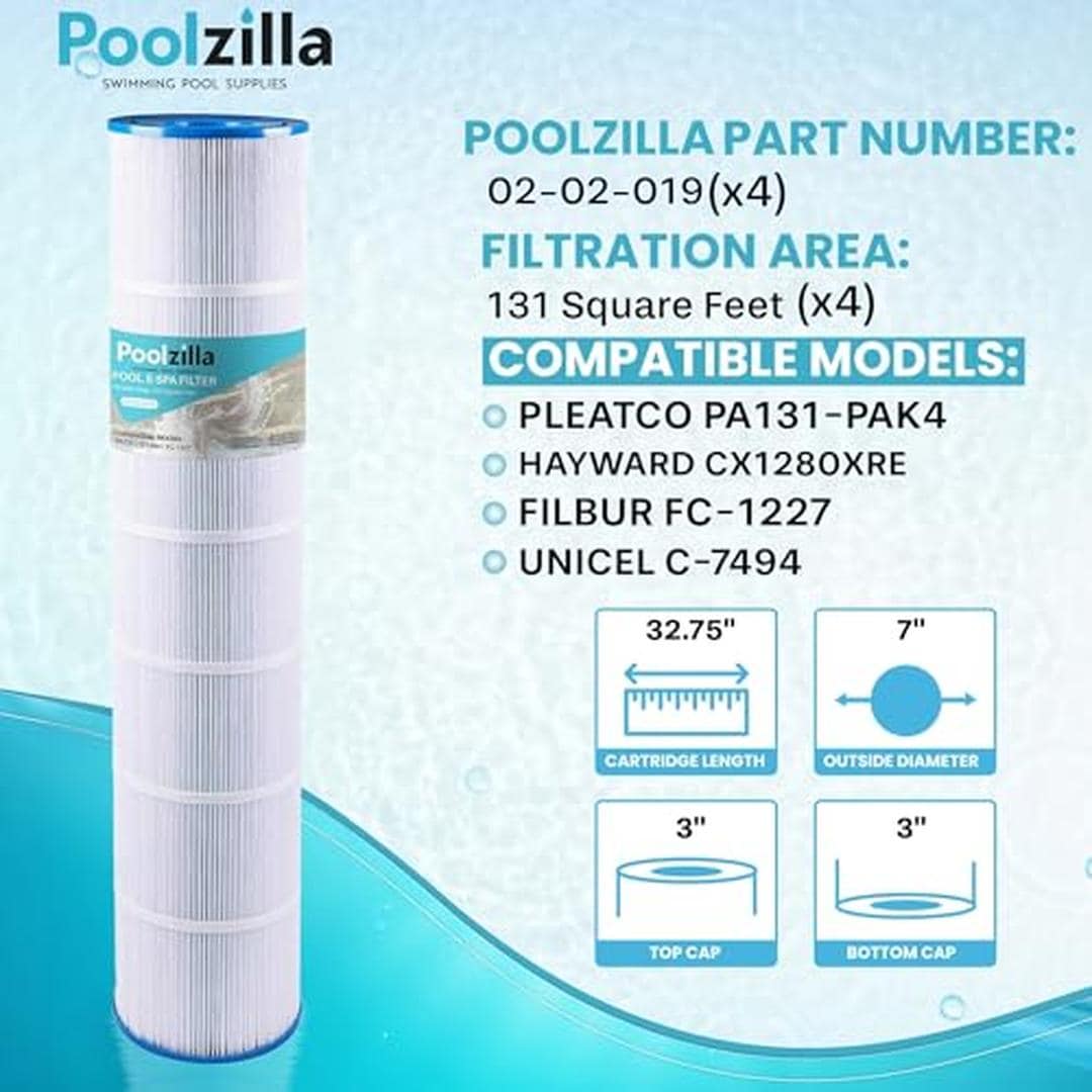 Poolzilla 02-02-019-4PK Pool-Filter-Skim-Sys-Parts - View #2
