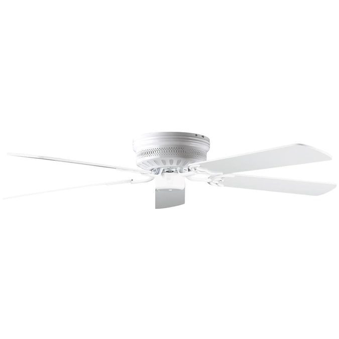 White Indoor Flush Mount Ceiling Fan, Ceiling Hugger Ceiling Fans