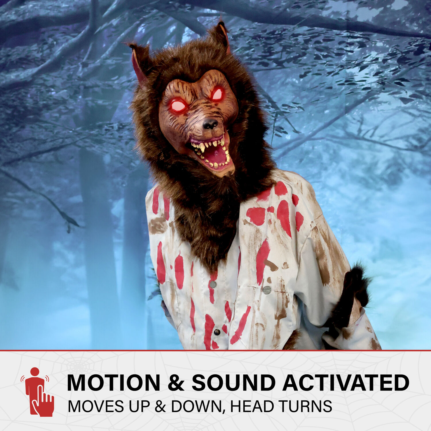Haunted Hill Farm HHHOWLER-1FLSA Halloween-Animatronics - View #3