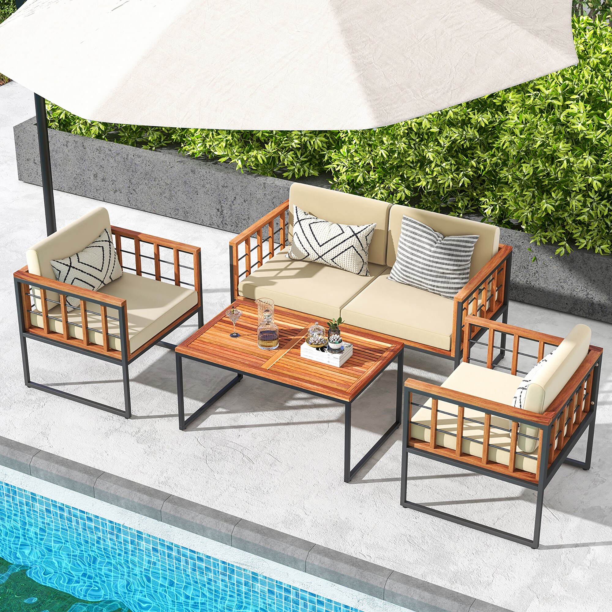 Forclover ALRO-3P22BR Patio-Conversation-Sets - View #8
